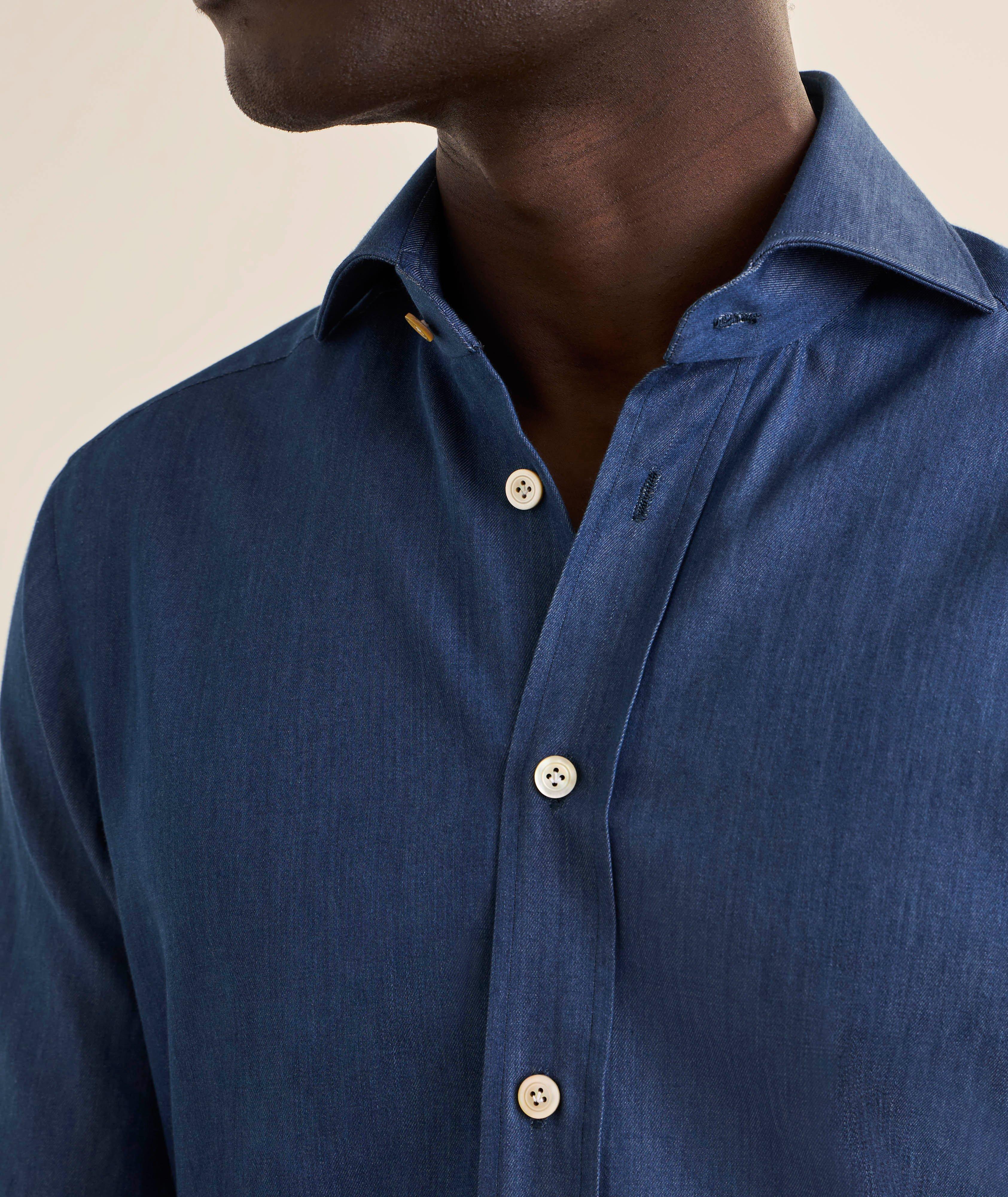 Solid Cotton Shirt image 3