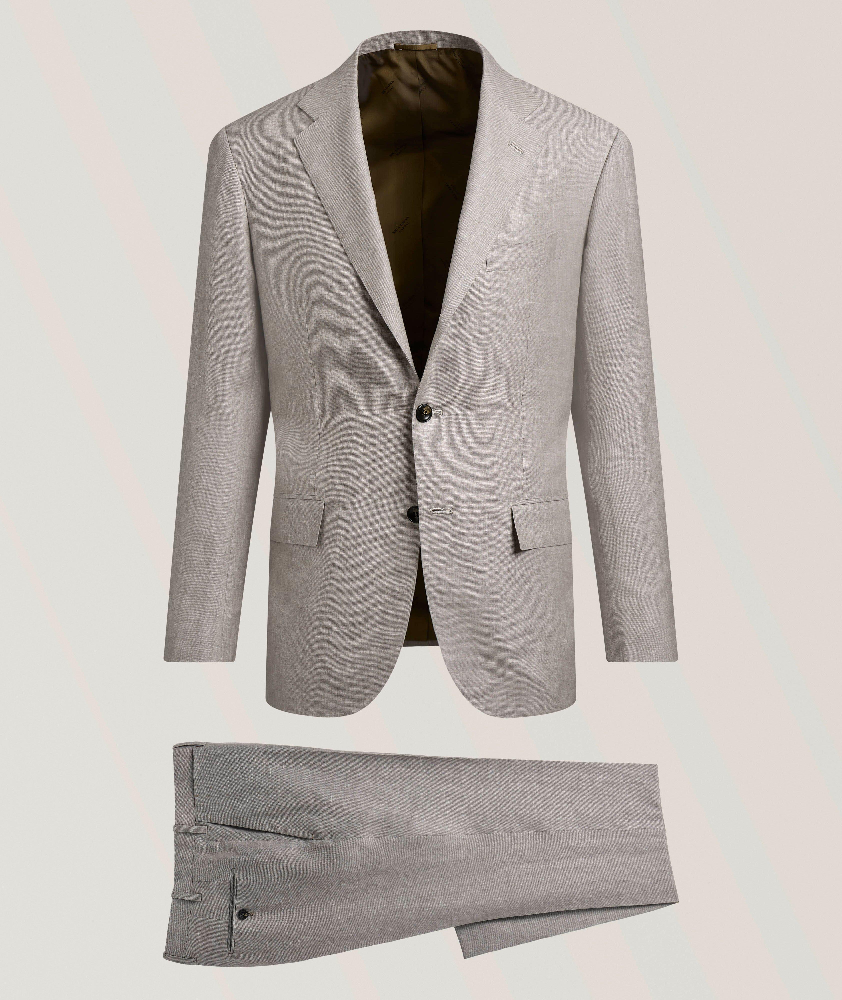Kiton Complet en lin-mélange