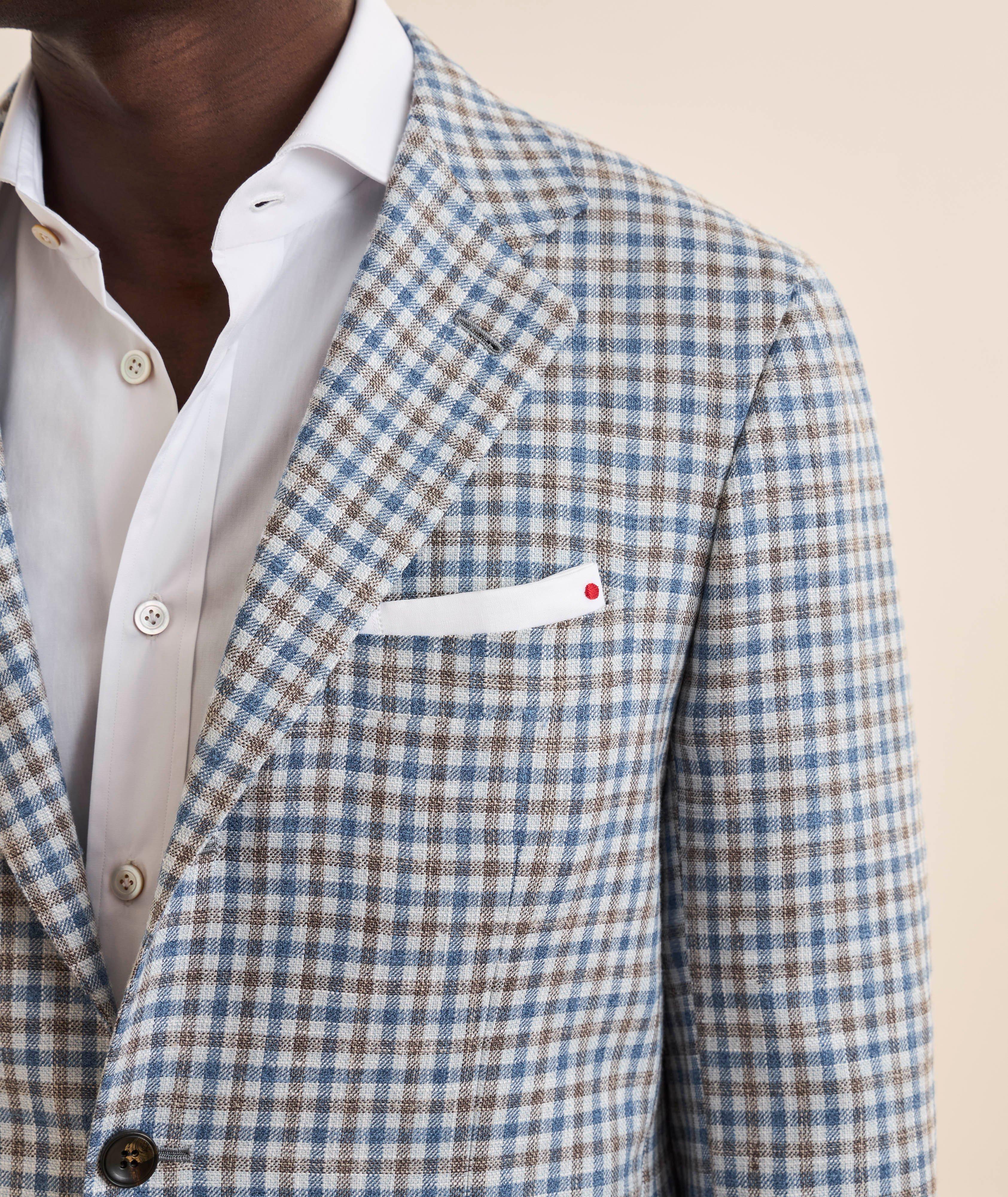Checked Wool-Blend Sport Jacket image 3