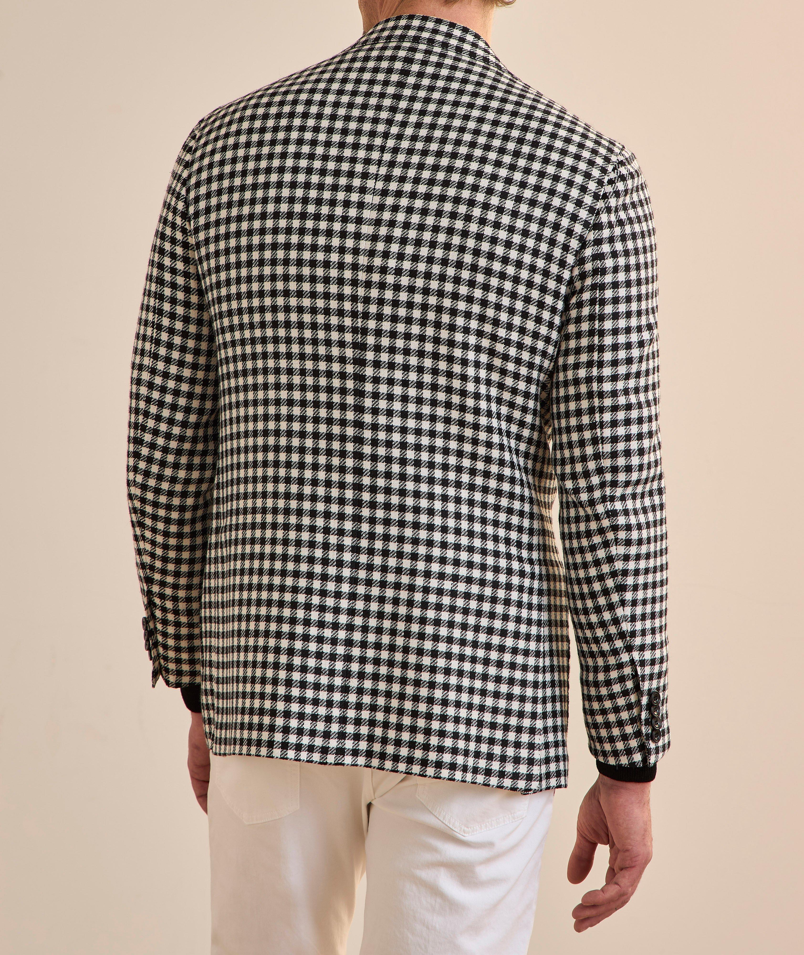 Gingham Cashmere-Blend Sport Jacket  image 2