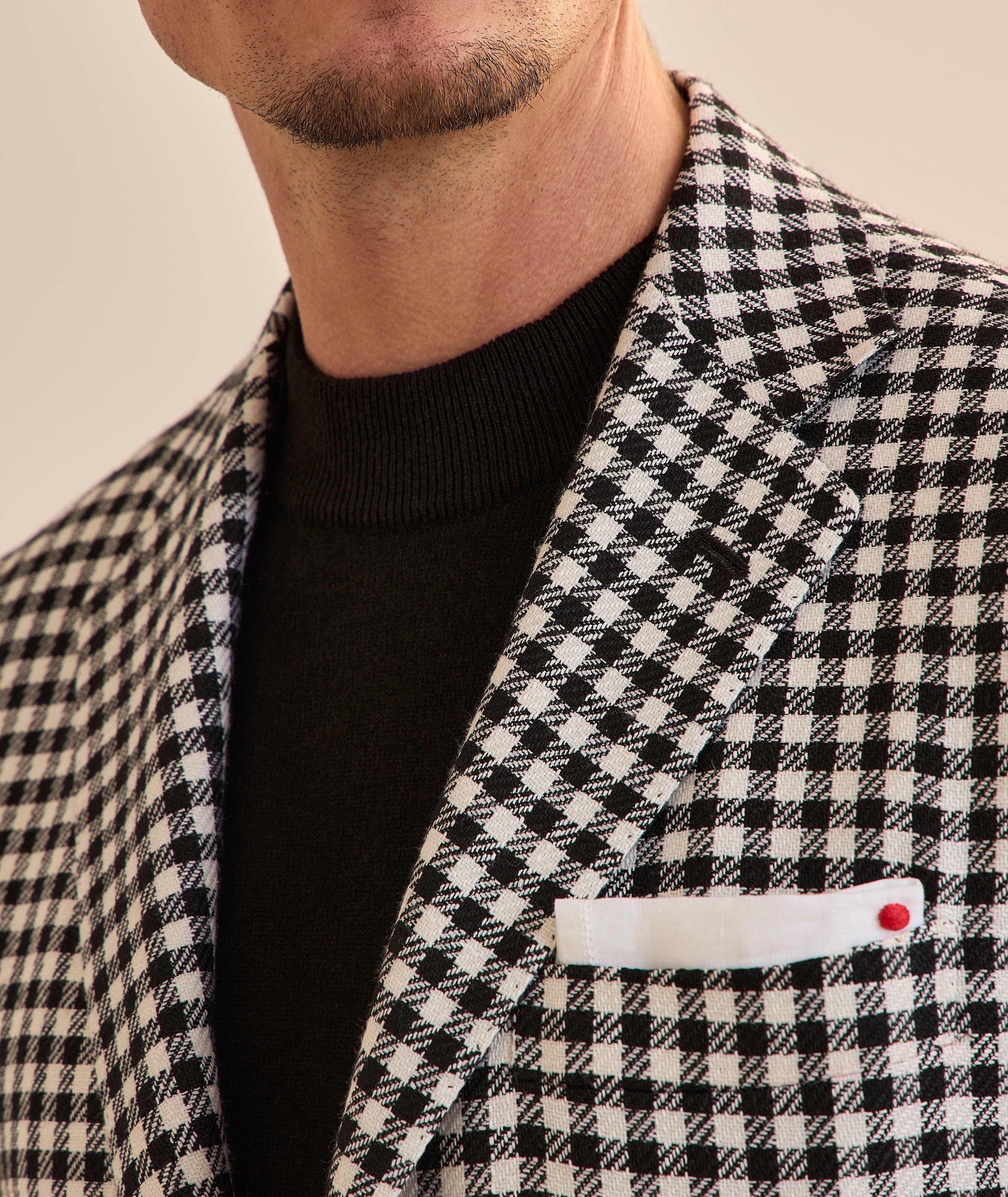 Gingham Cashmere-Blend Sport Jacket  image 3