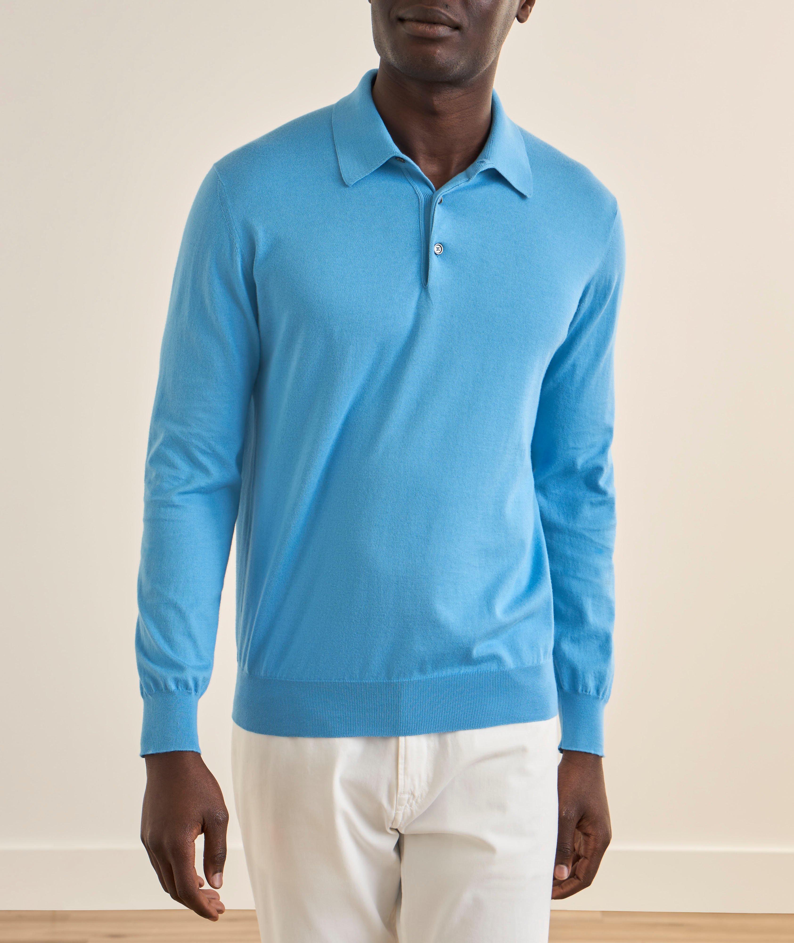 Cotton Jersey Knit Polo  image 1