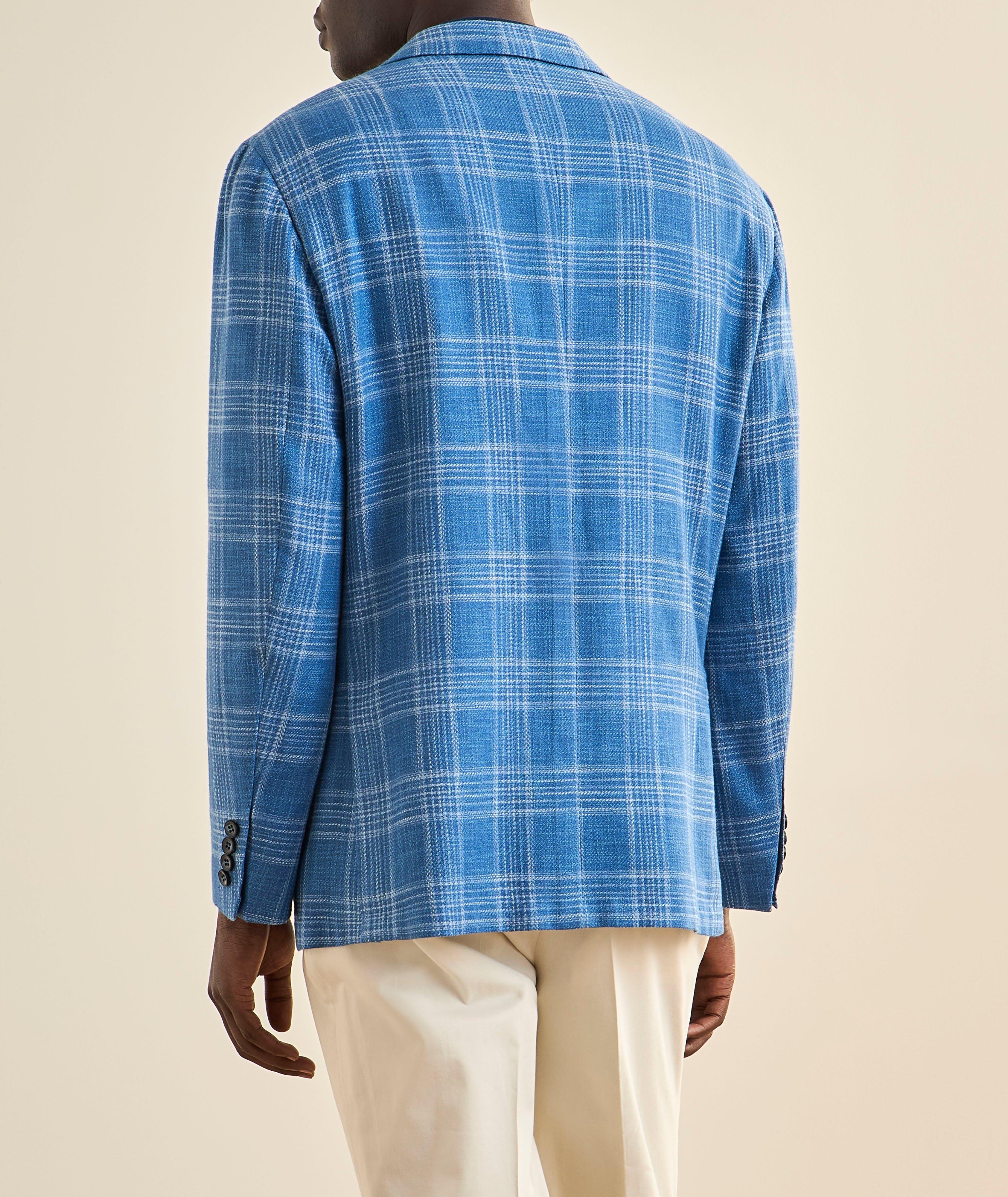 Veston sport soie-mélange à carreaux image 2