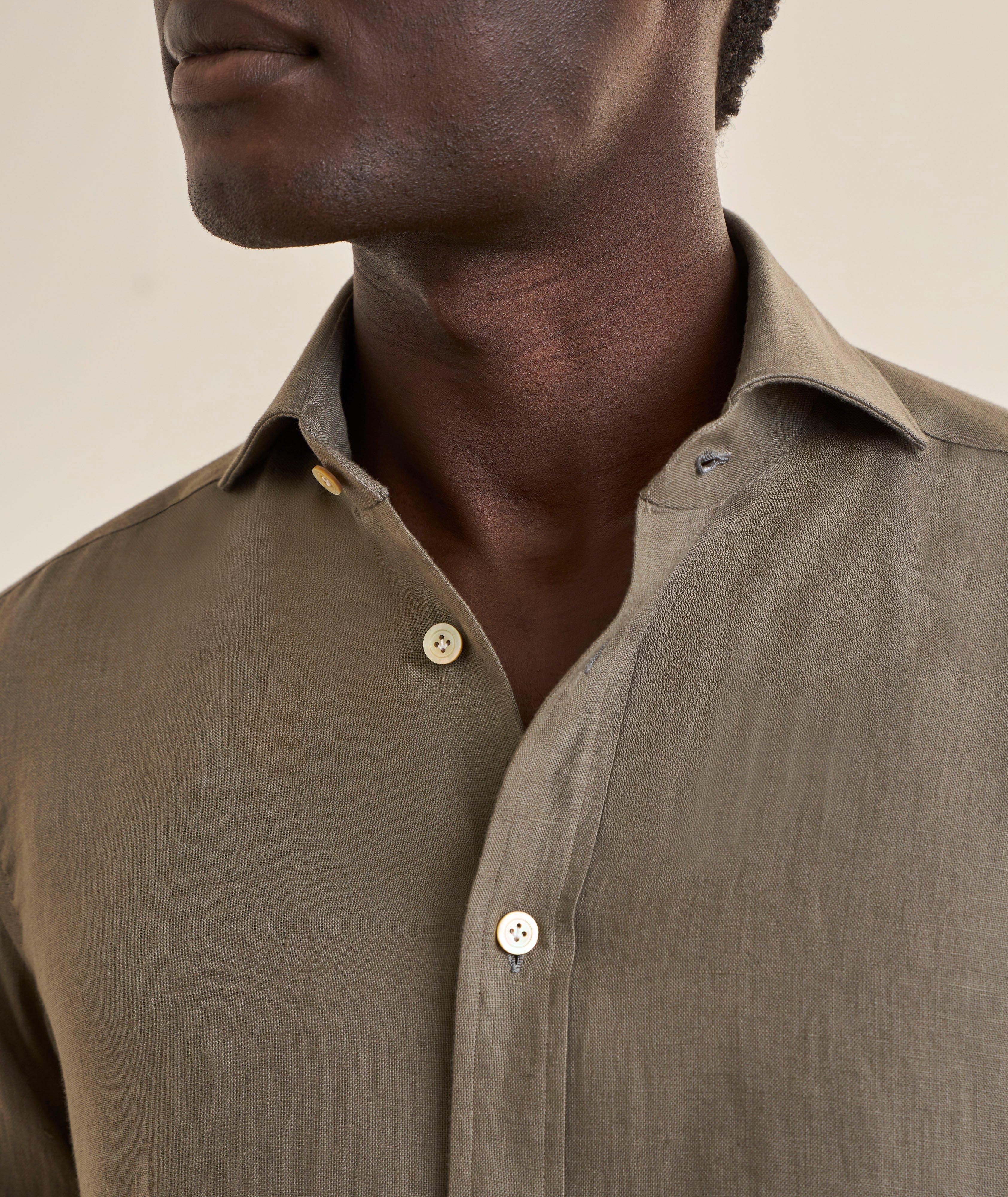 Solid Linen Shirt image 3
