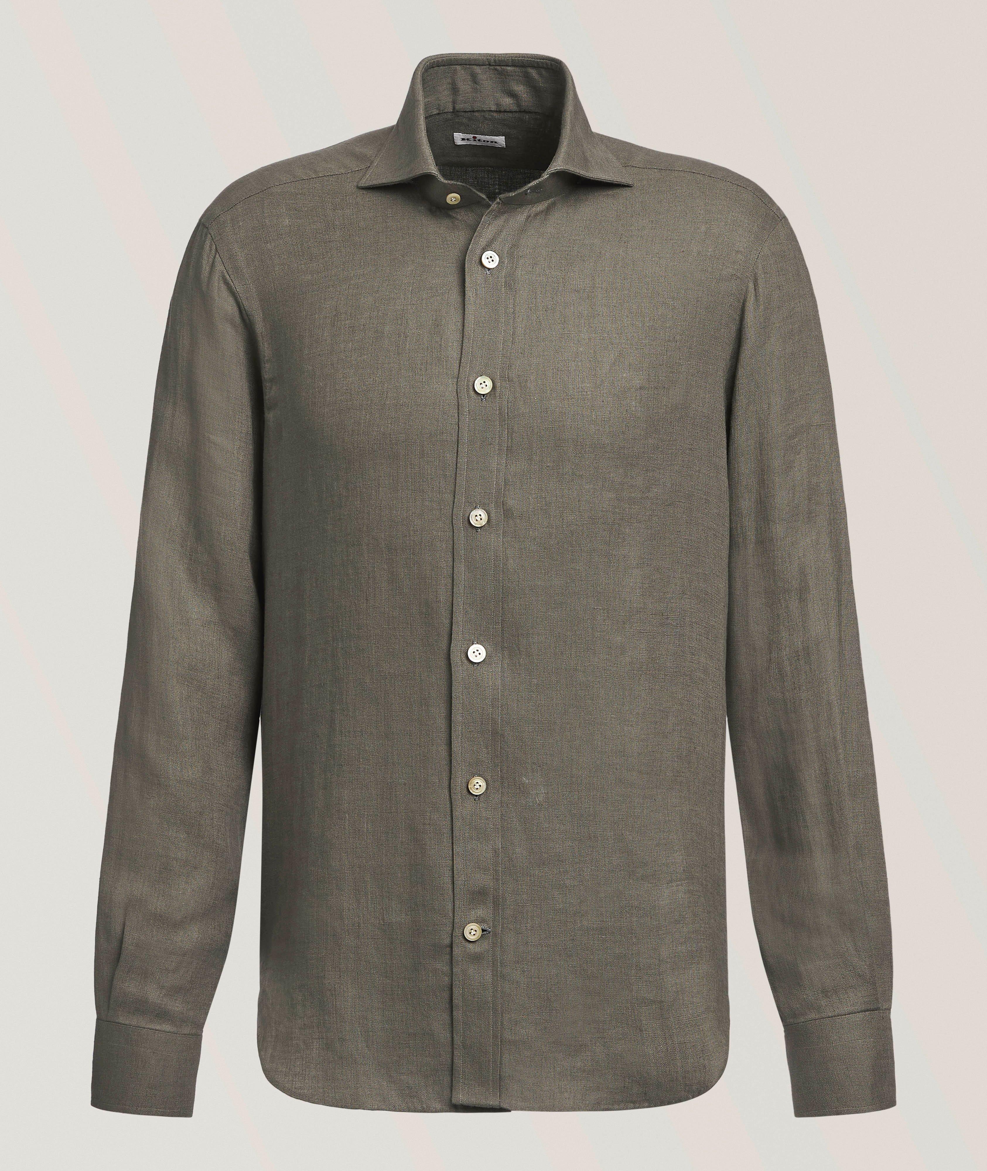 Chemise lin uni image 0