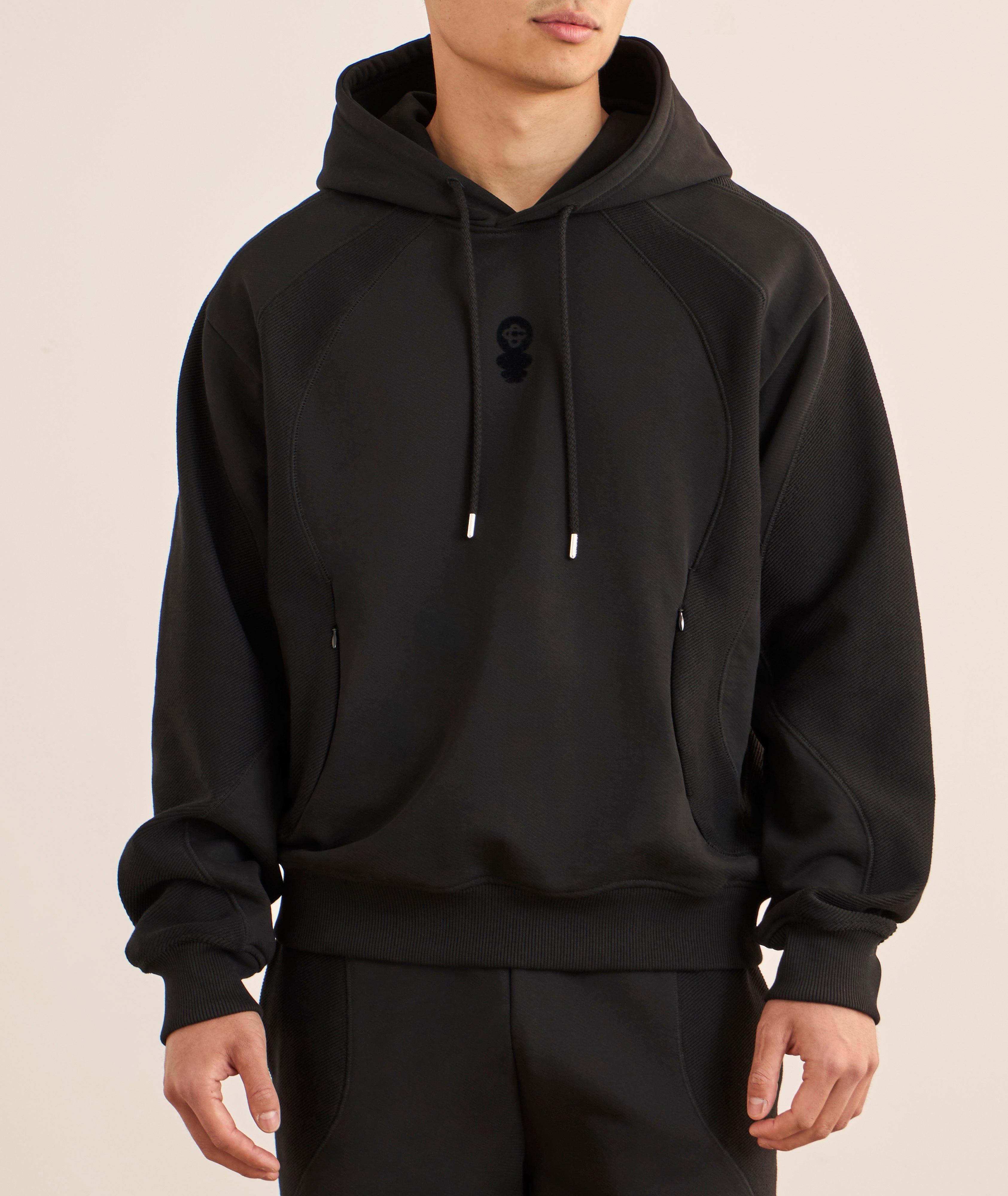 Flocked Cotton Hooded Sweatshirt  image 1