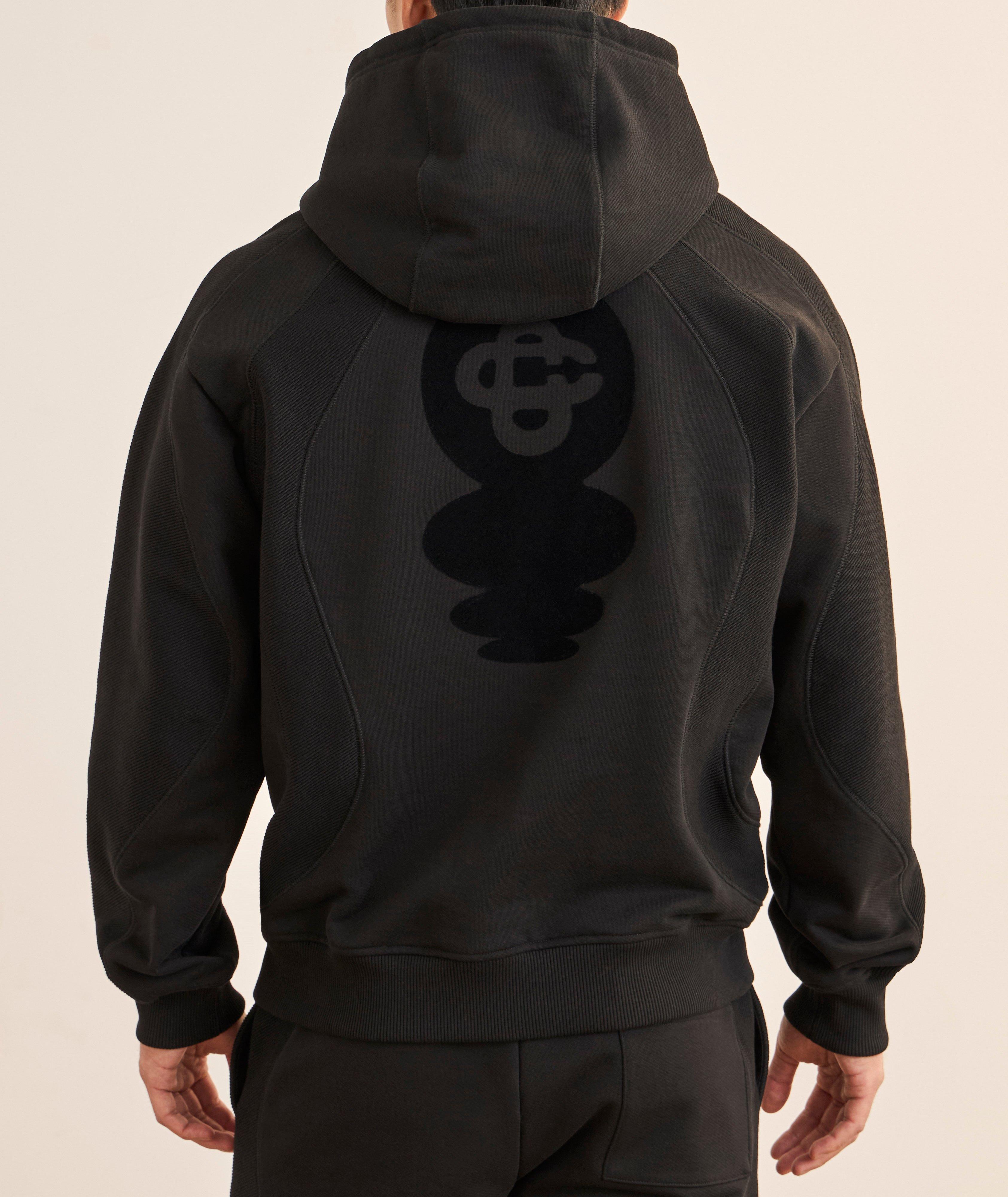Flocked Cotton Hooded Sweatshirt  image 2