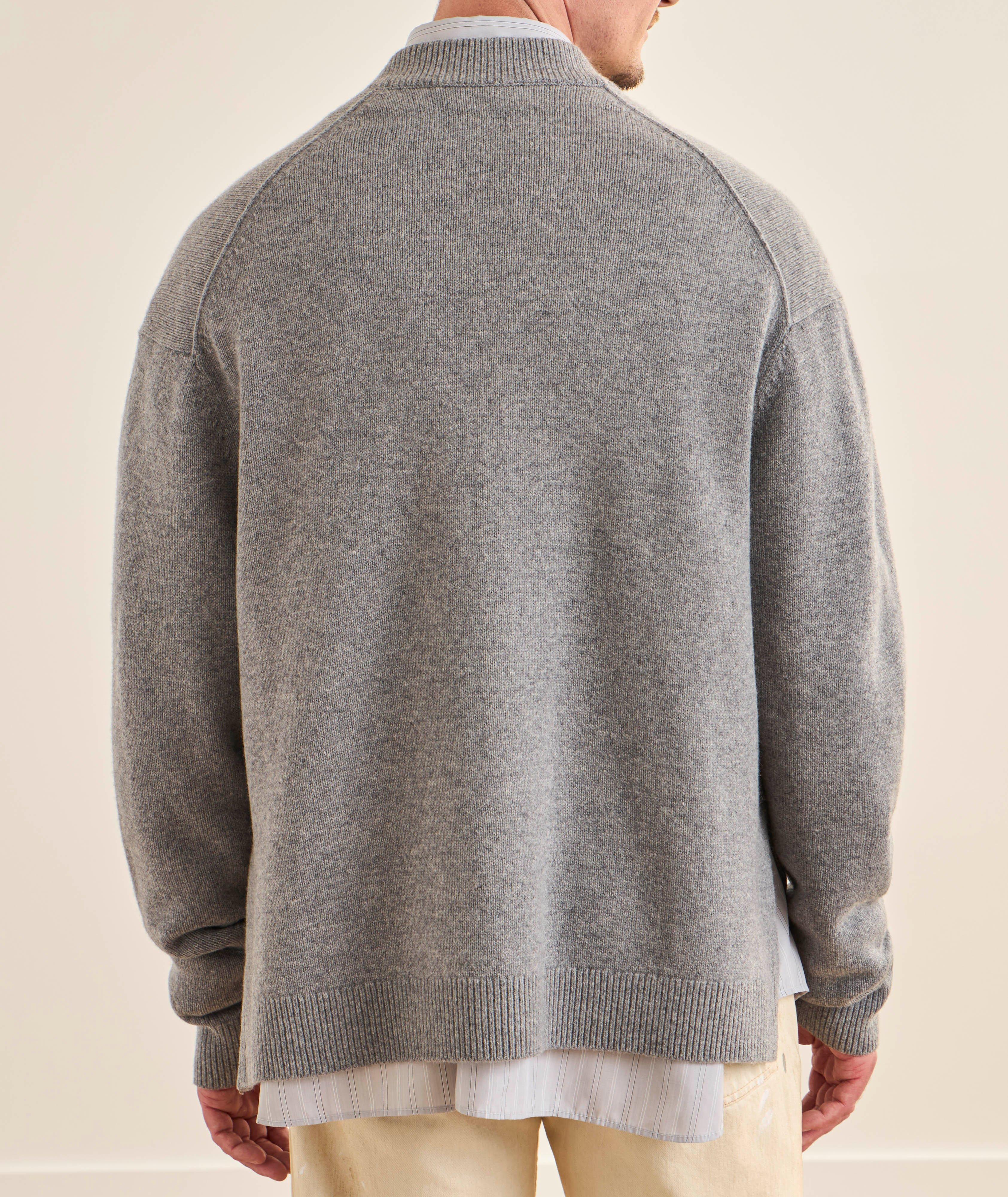 Mélange Wool V-Neck Cardigan image 2