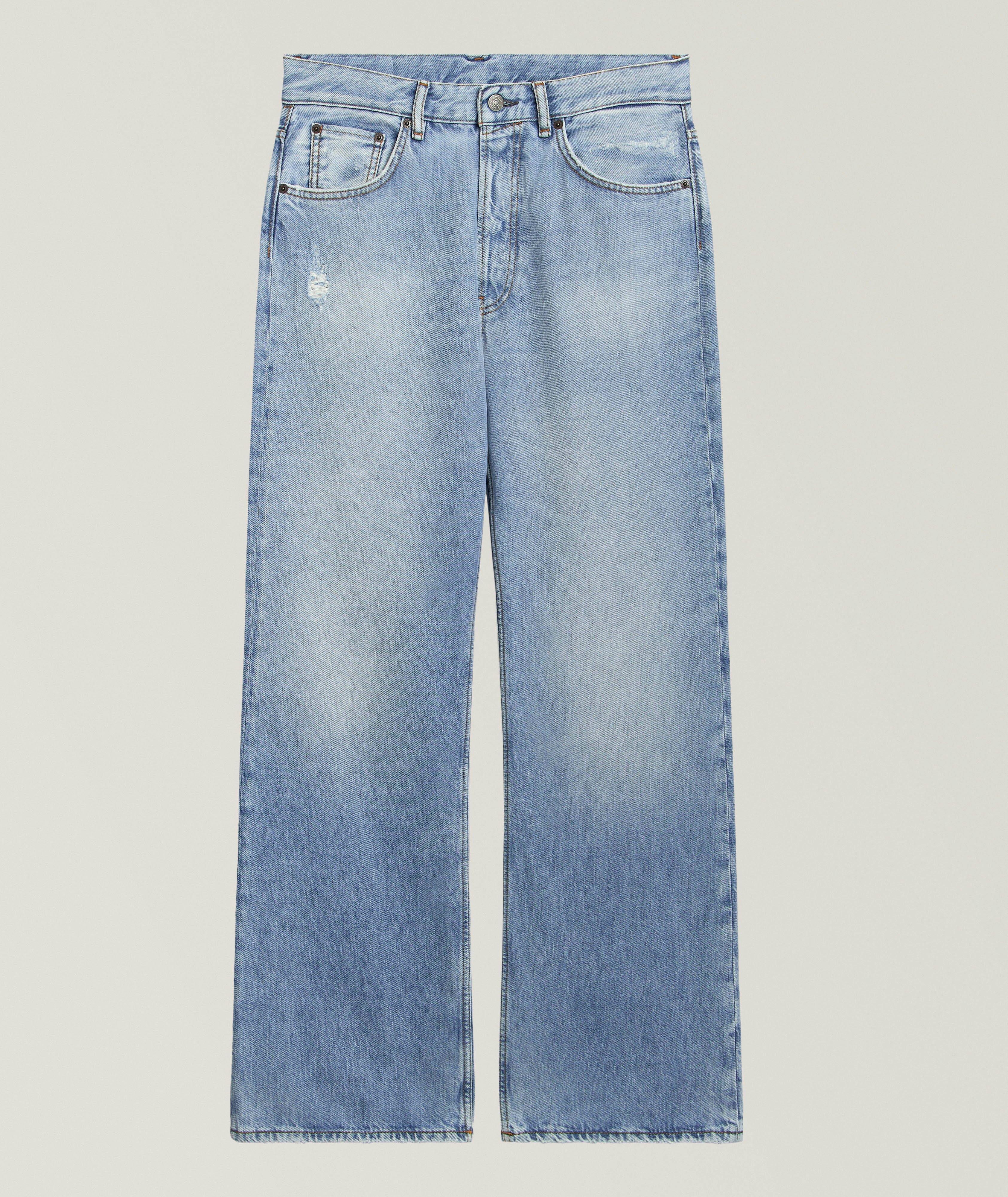 Acne Studios 2021 Distressed Wide-Leg Jeans