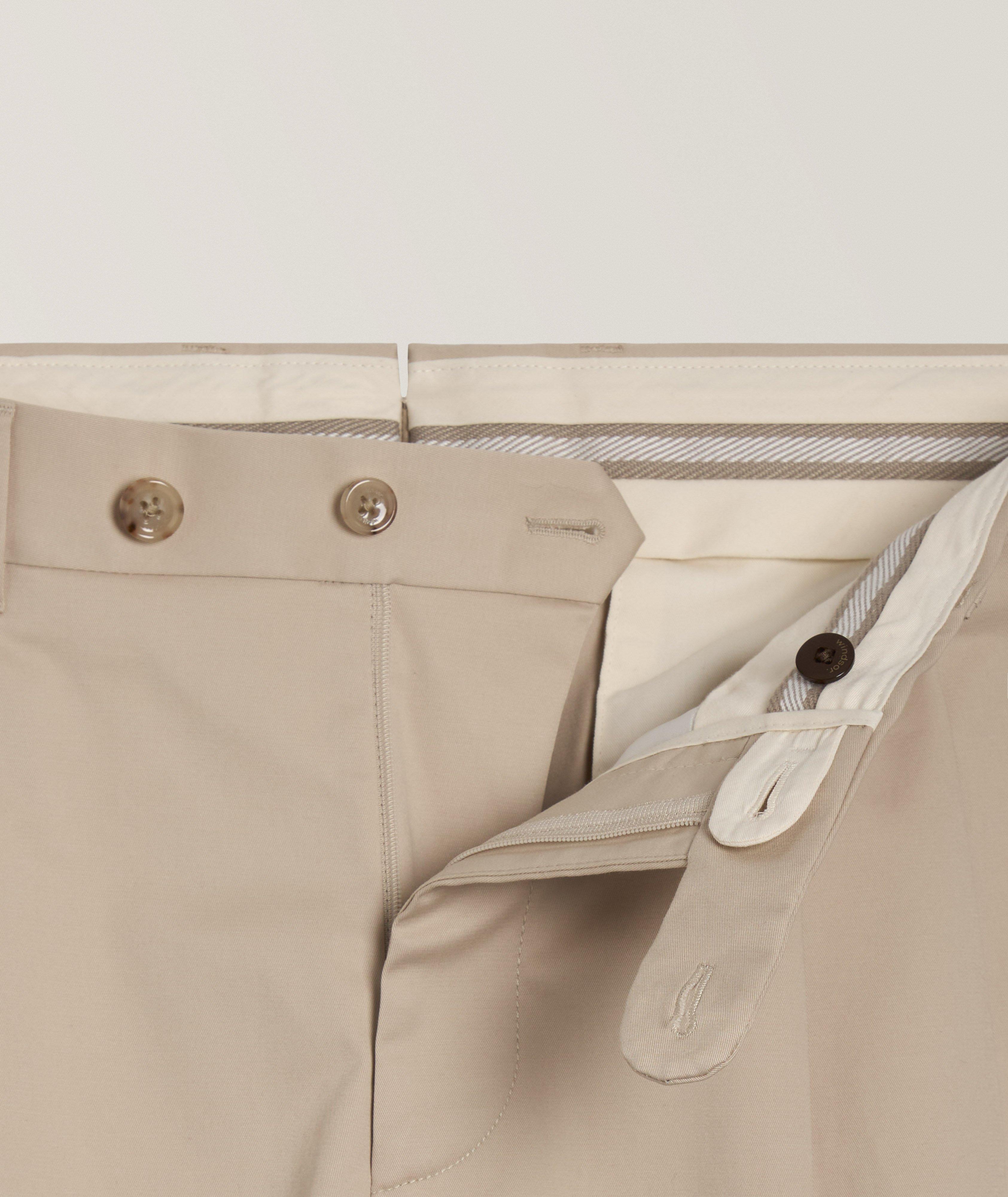 Pantalon plissé coton-extensible image 5