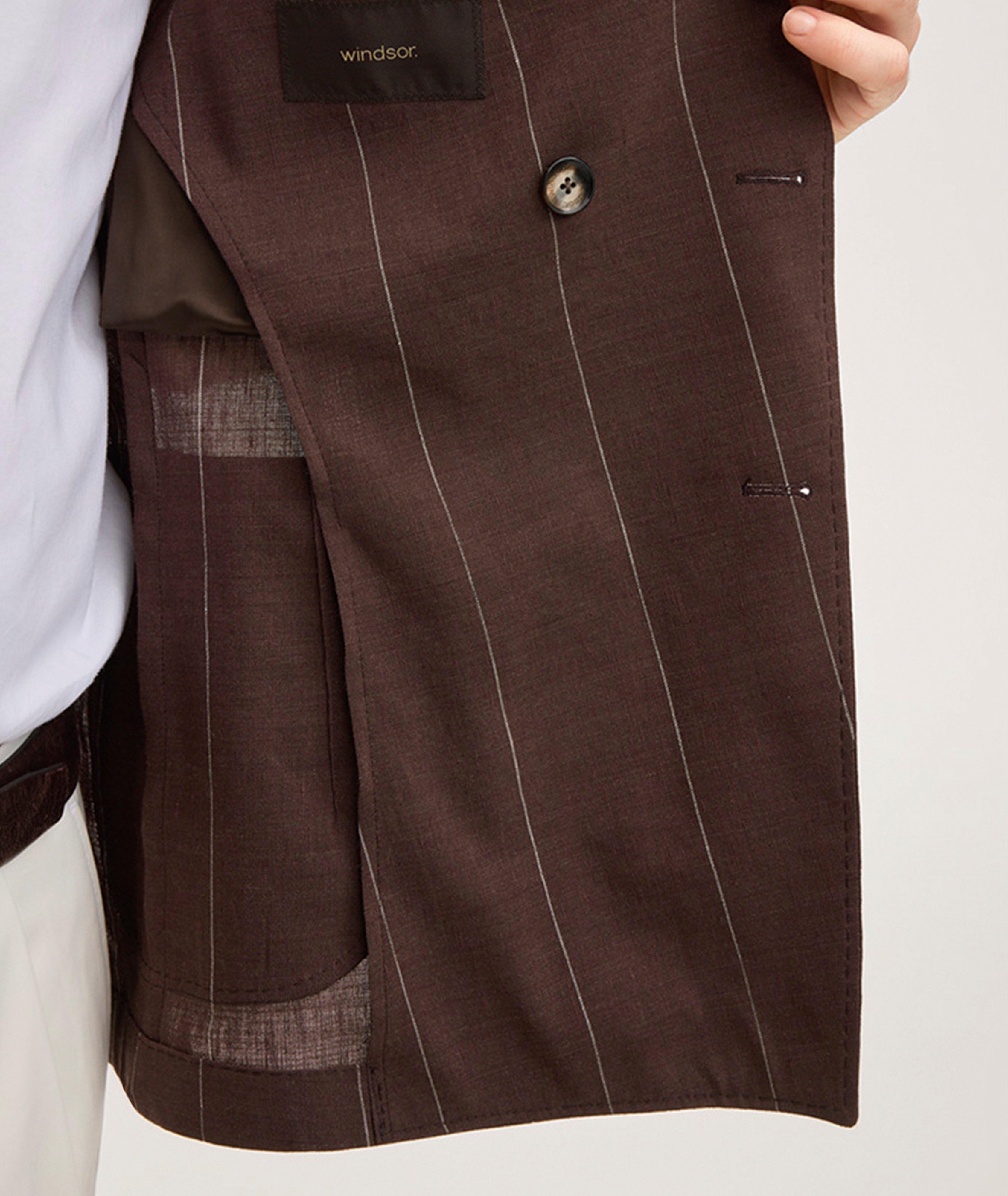 Double-Breasted Striped Sport Jacket image 6