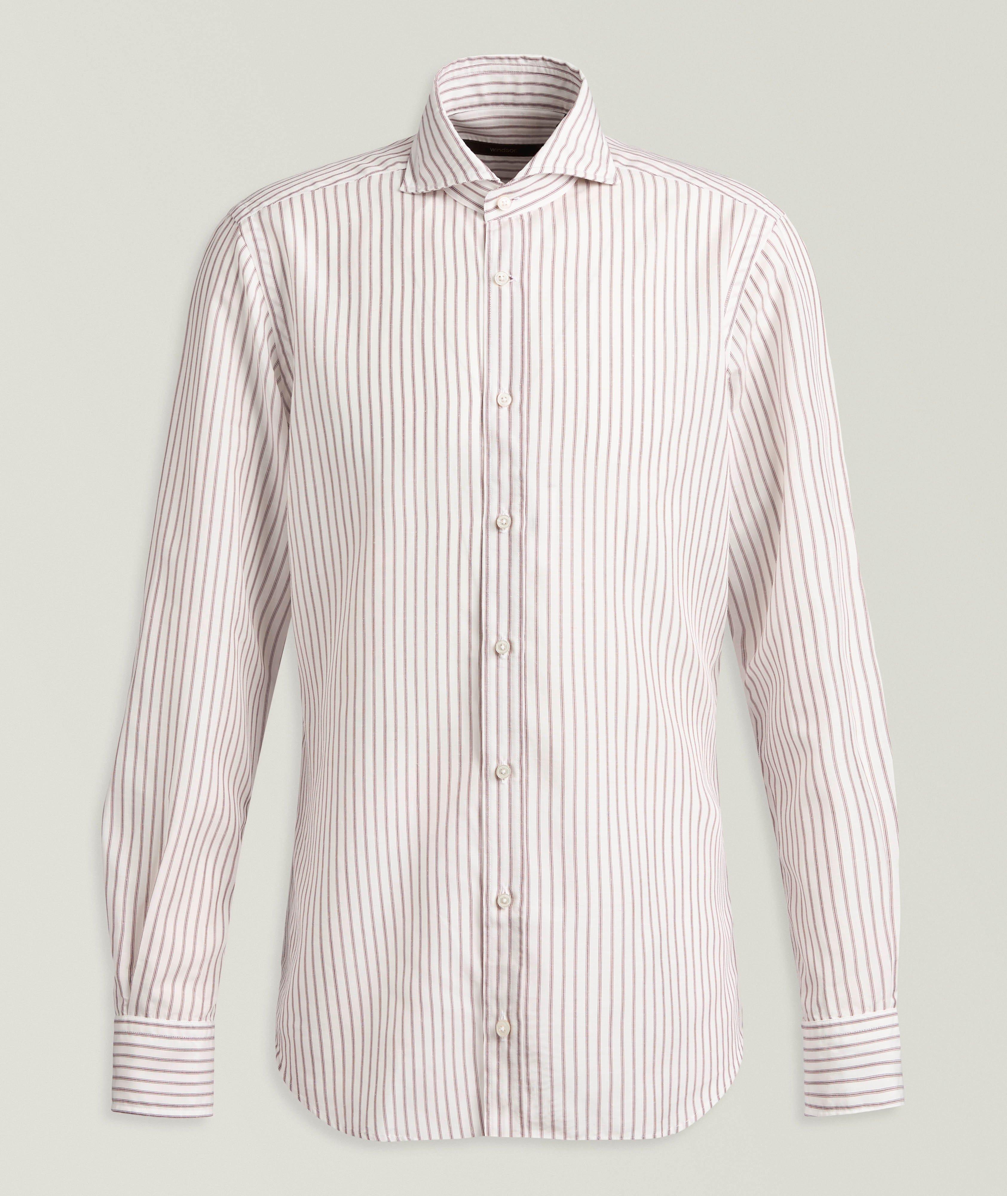 Windsor Lyocell-Blend Striped Shirt 