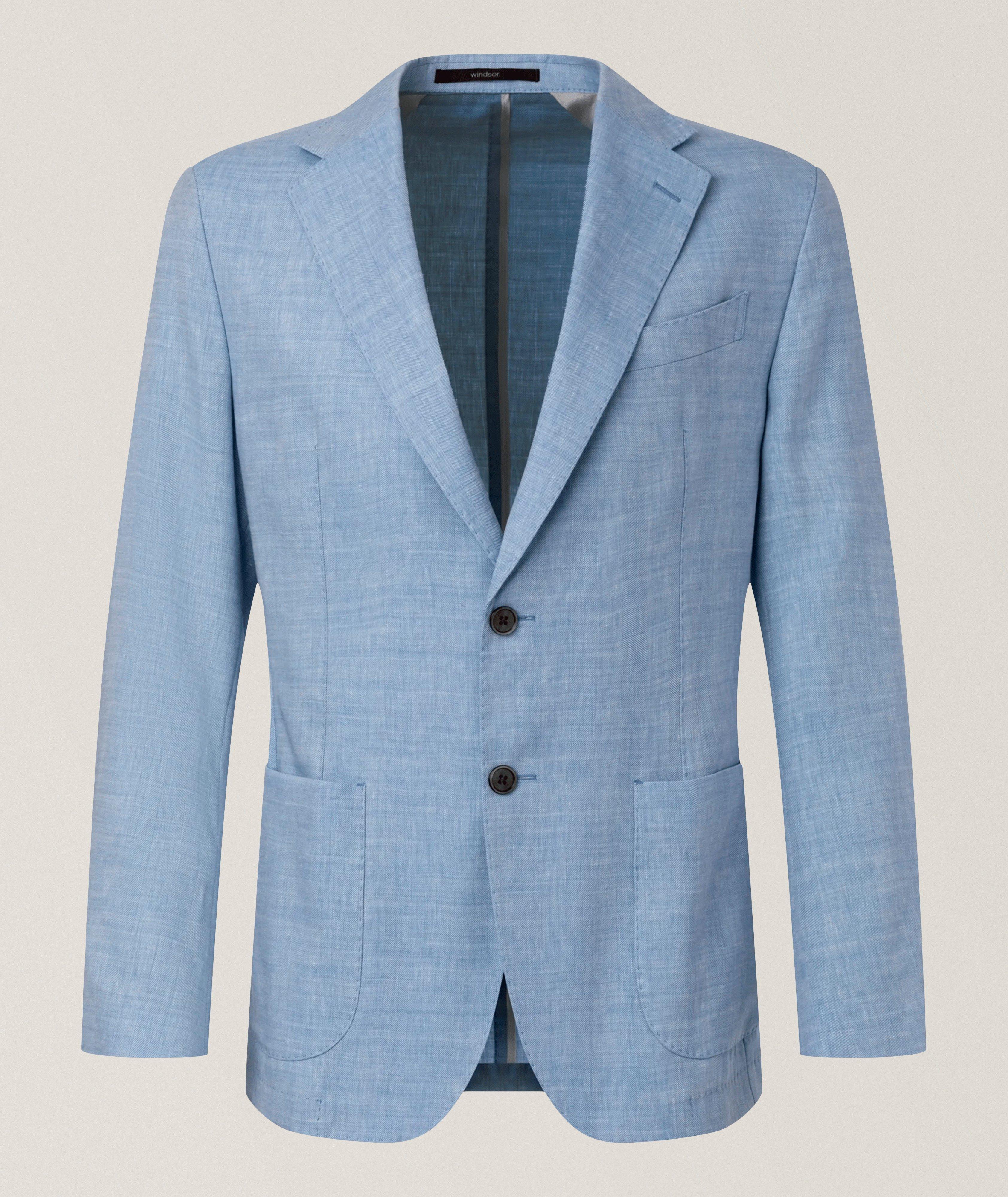 Windsor Veston sport lin-laine chevrons