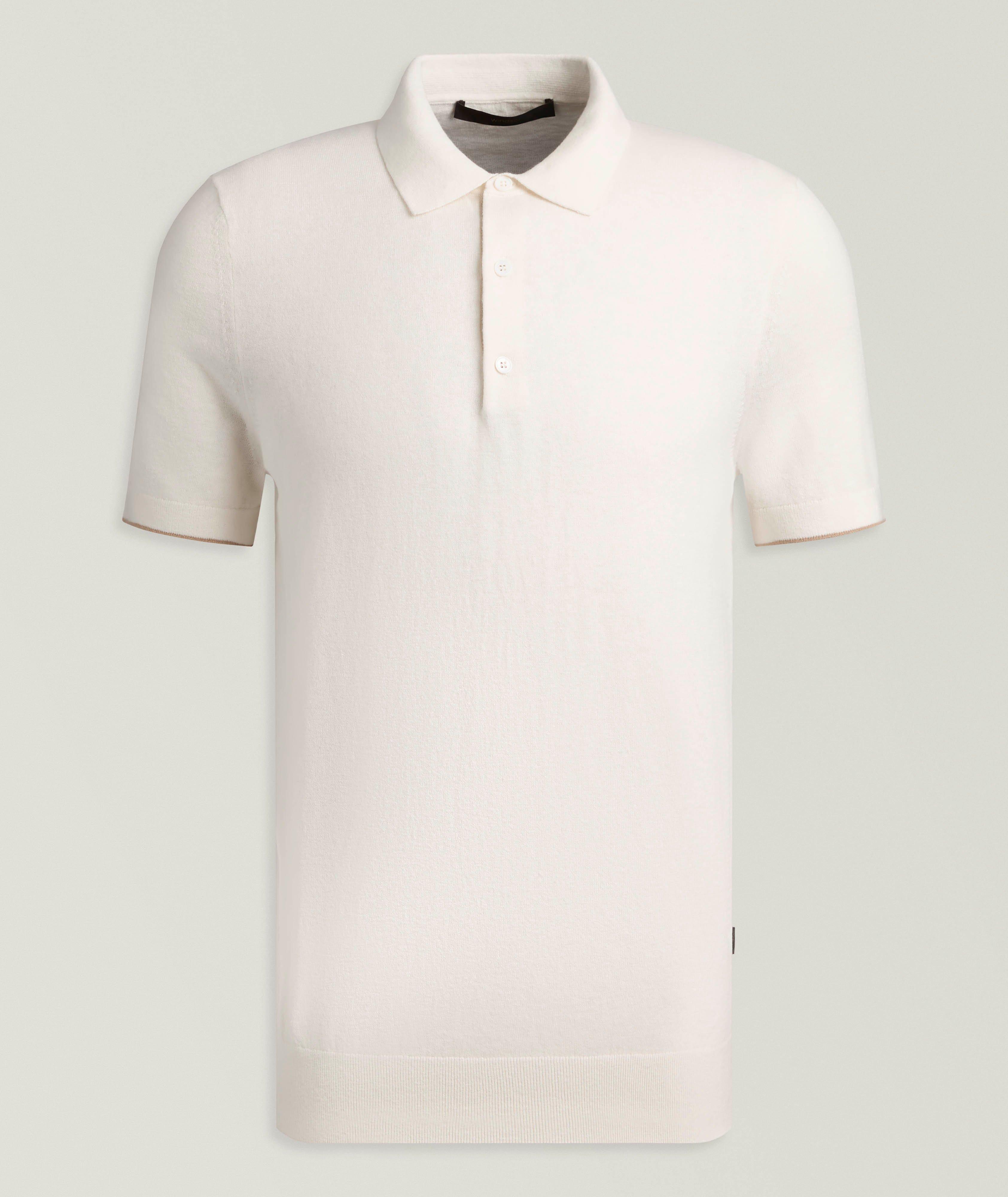 Windsor Polo tricot coton-mélange patte-rayée