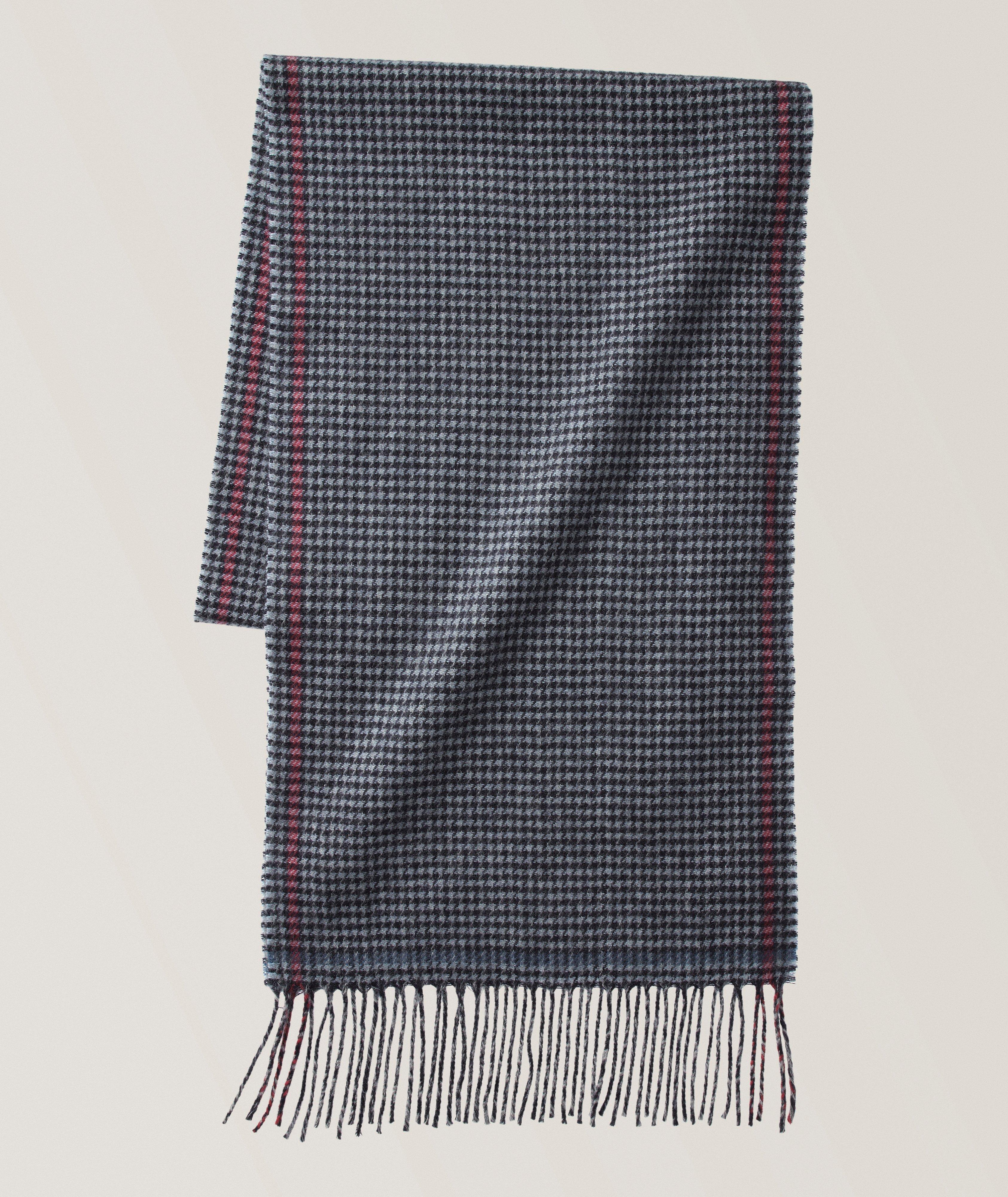 Houndstooth Cashmere Scarf image 0