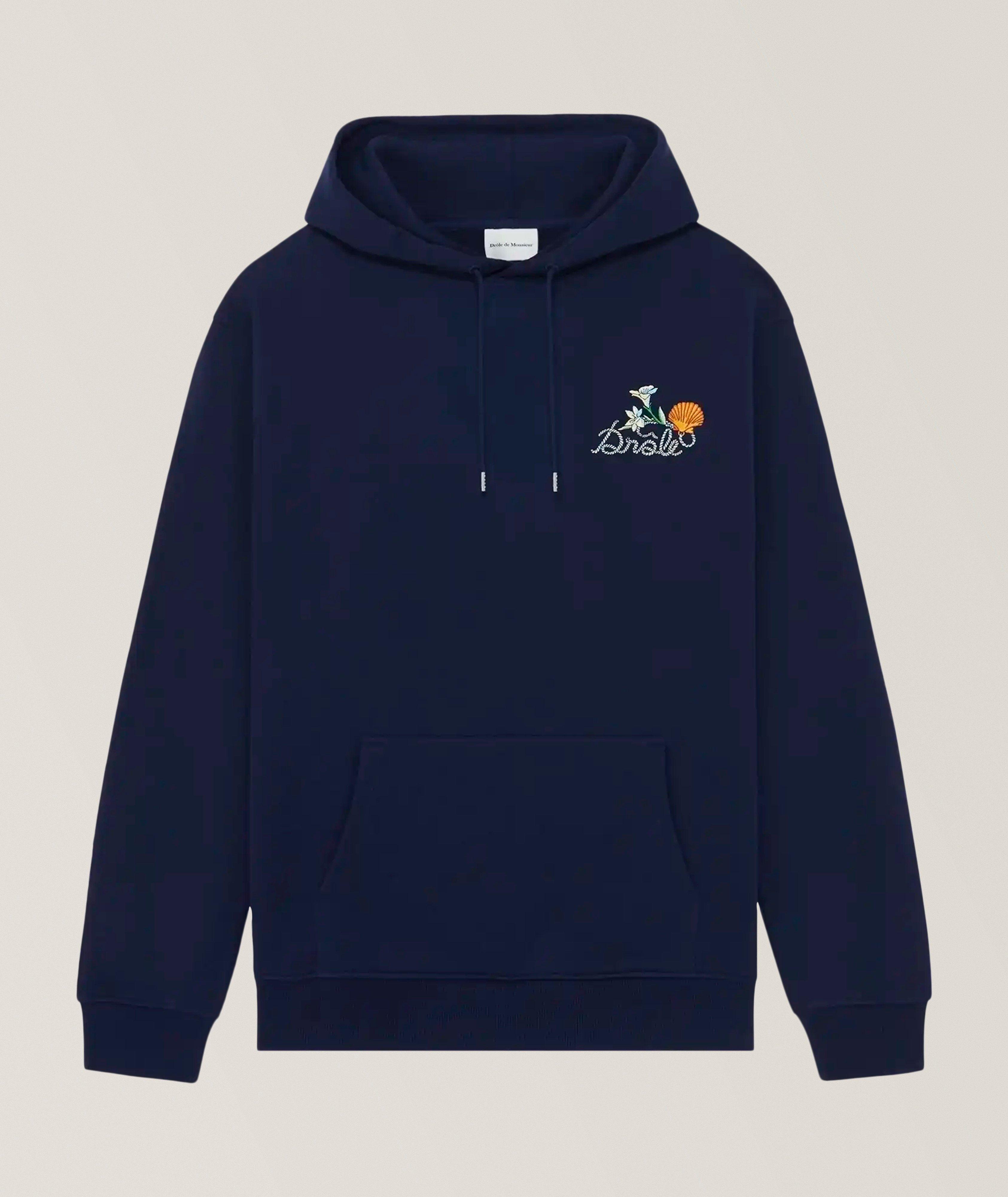 Drôle de Monsieur Sweatshirt à capuche coquillage logo