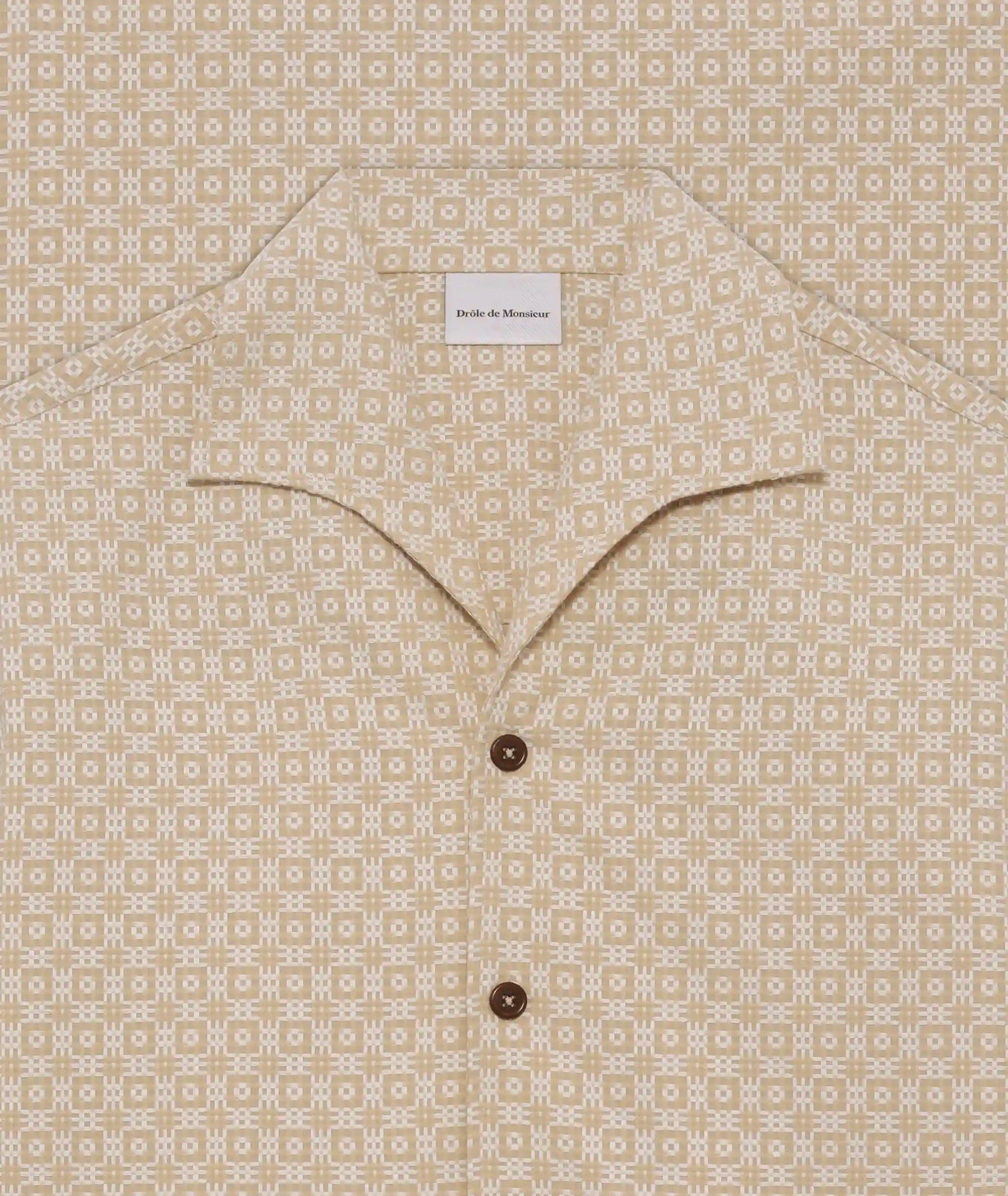 Geometric-Print Cotton Shirt image 1