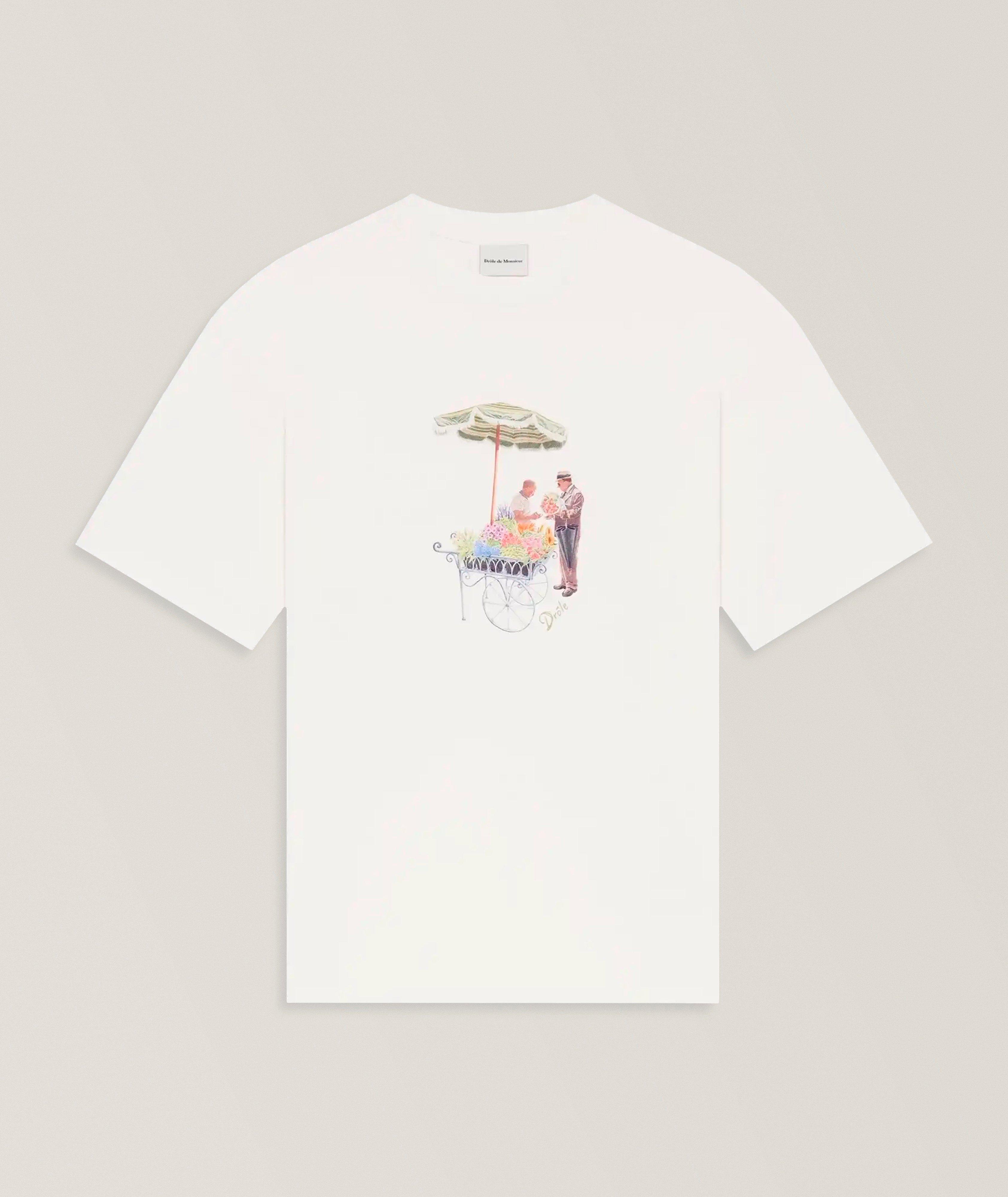 Drôle de Monsieur Florist Graphic Print T-Shirt 
