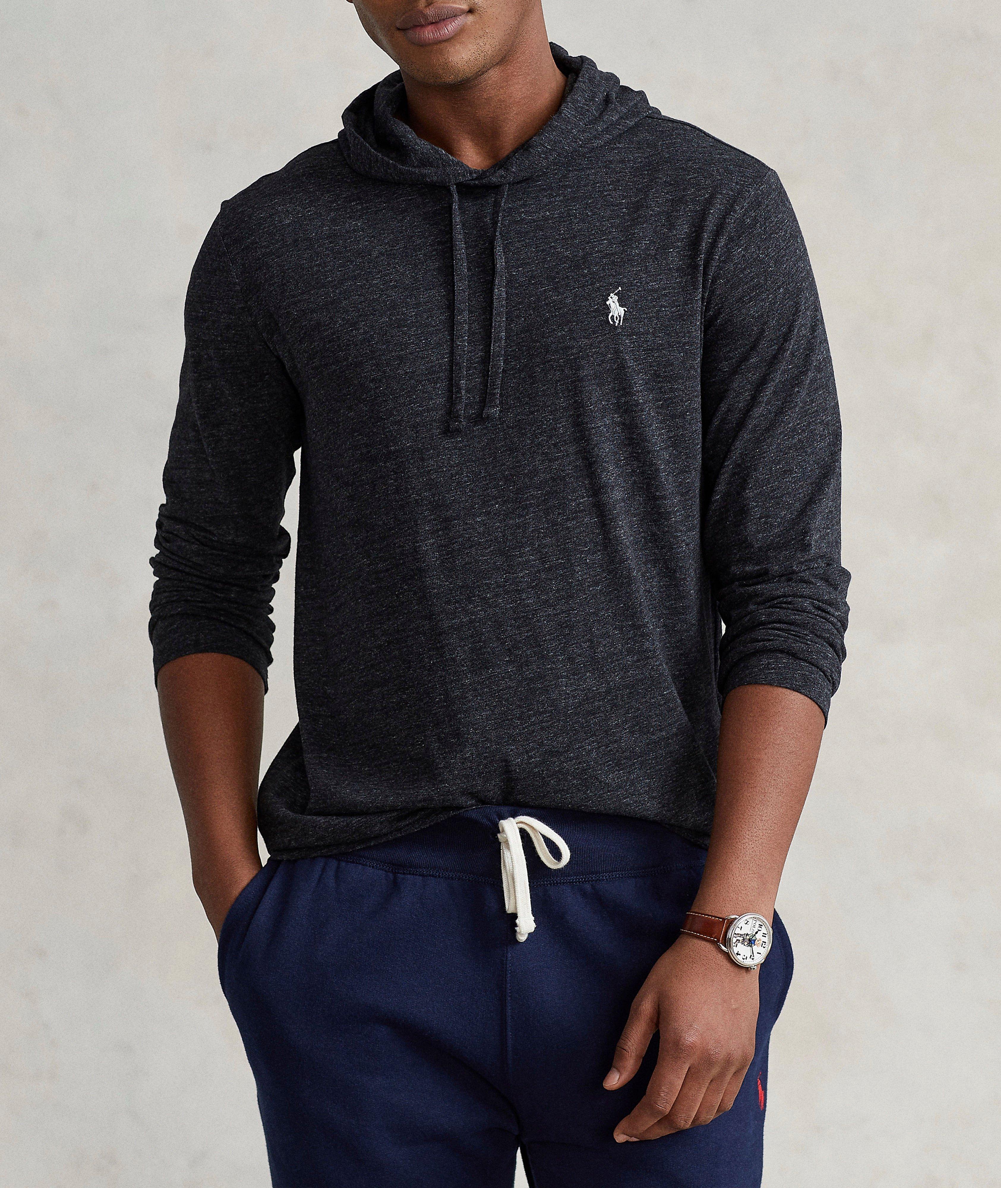 PRL LS DK GRY JRSY W/HD image 1