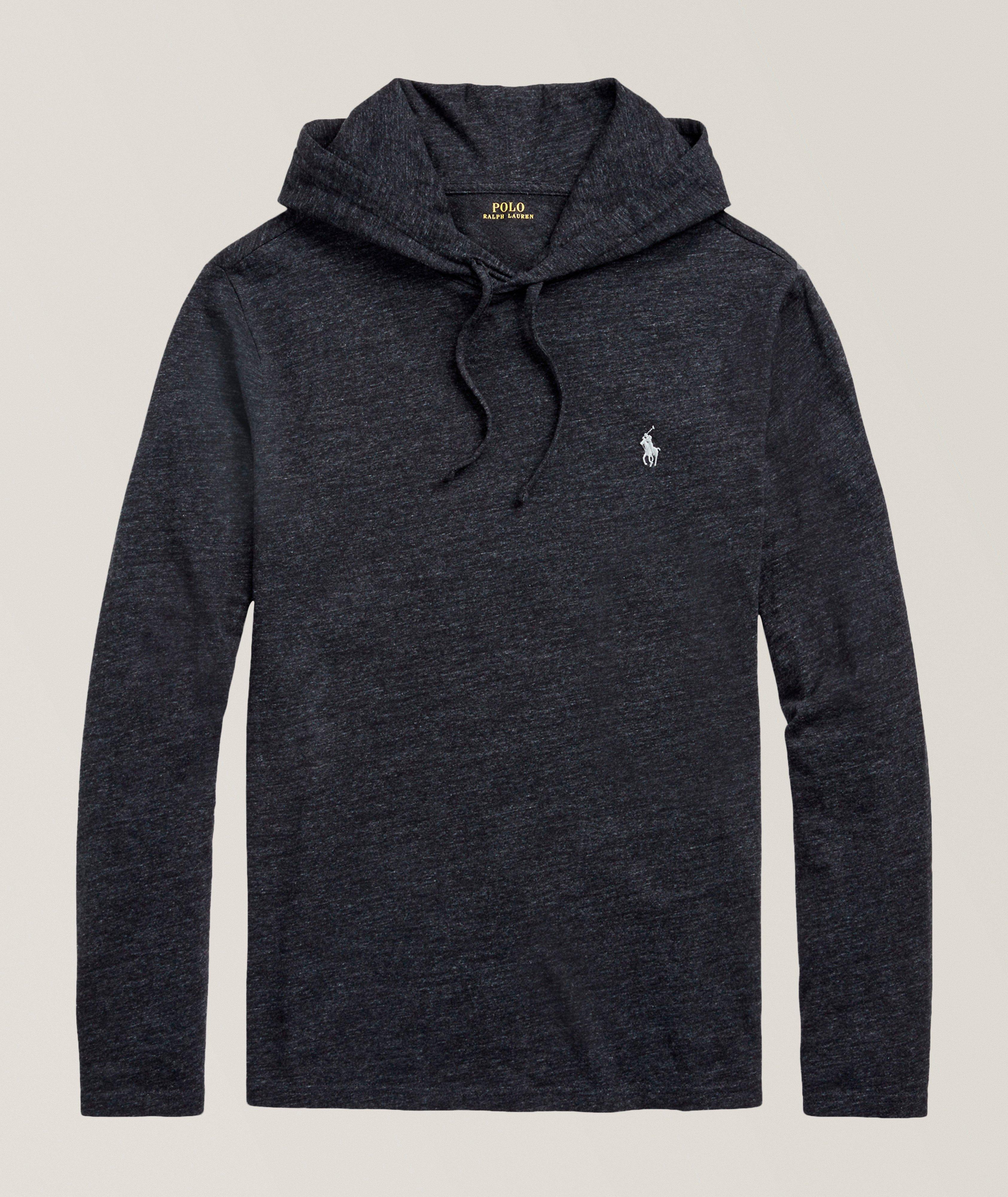 PRL LS DK GRY JRSY W/HD image 0