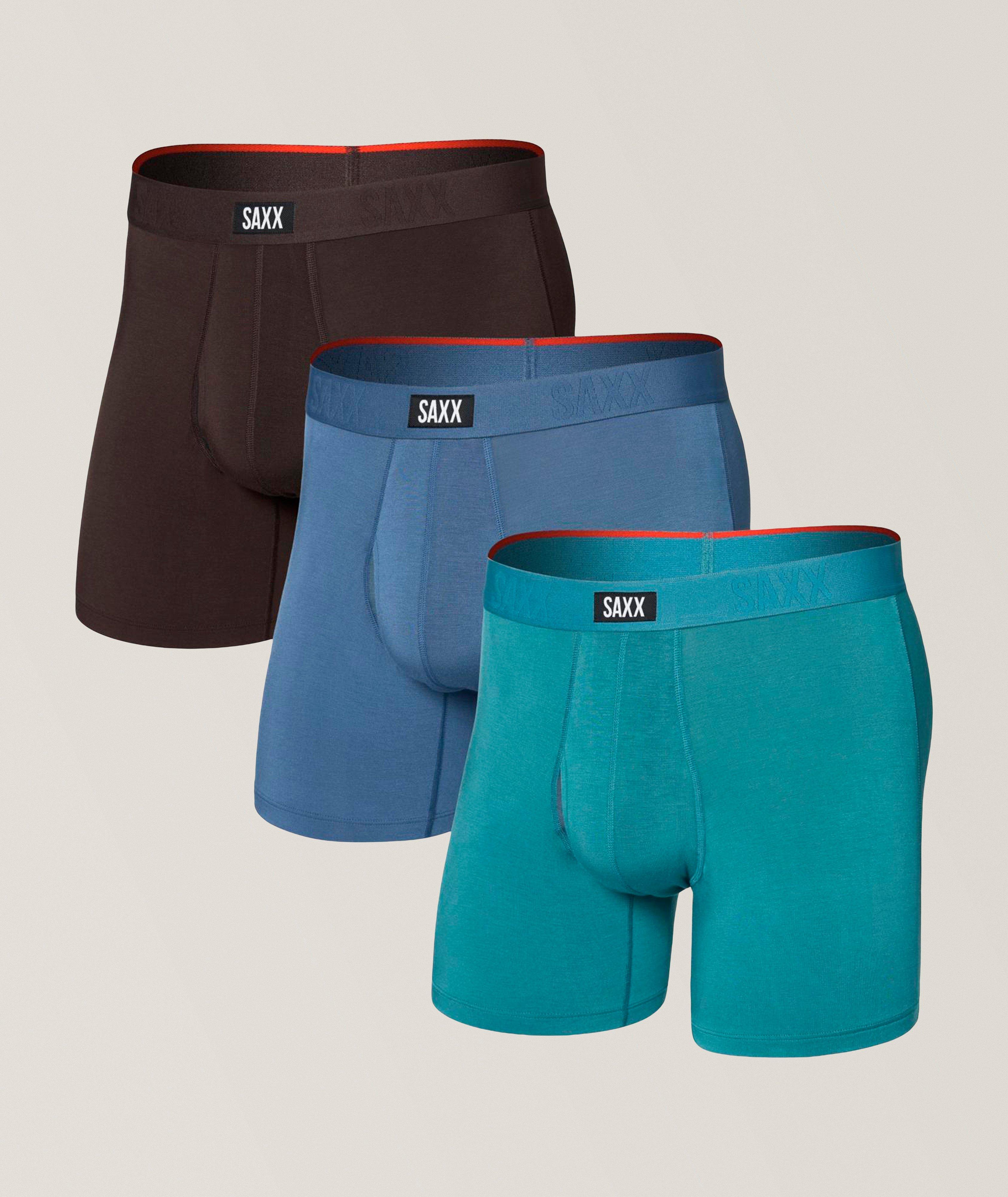 SAXX Three-Pack Solid Xtra Boxer Briefs