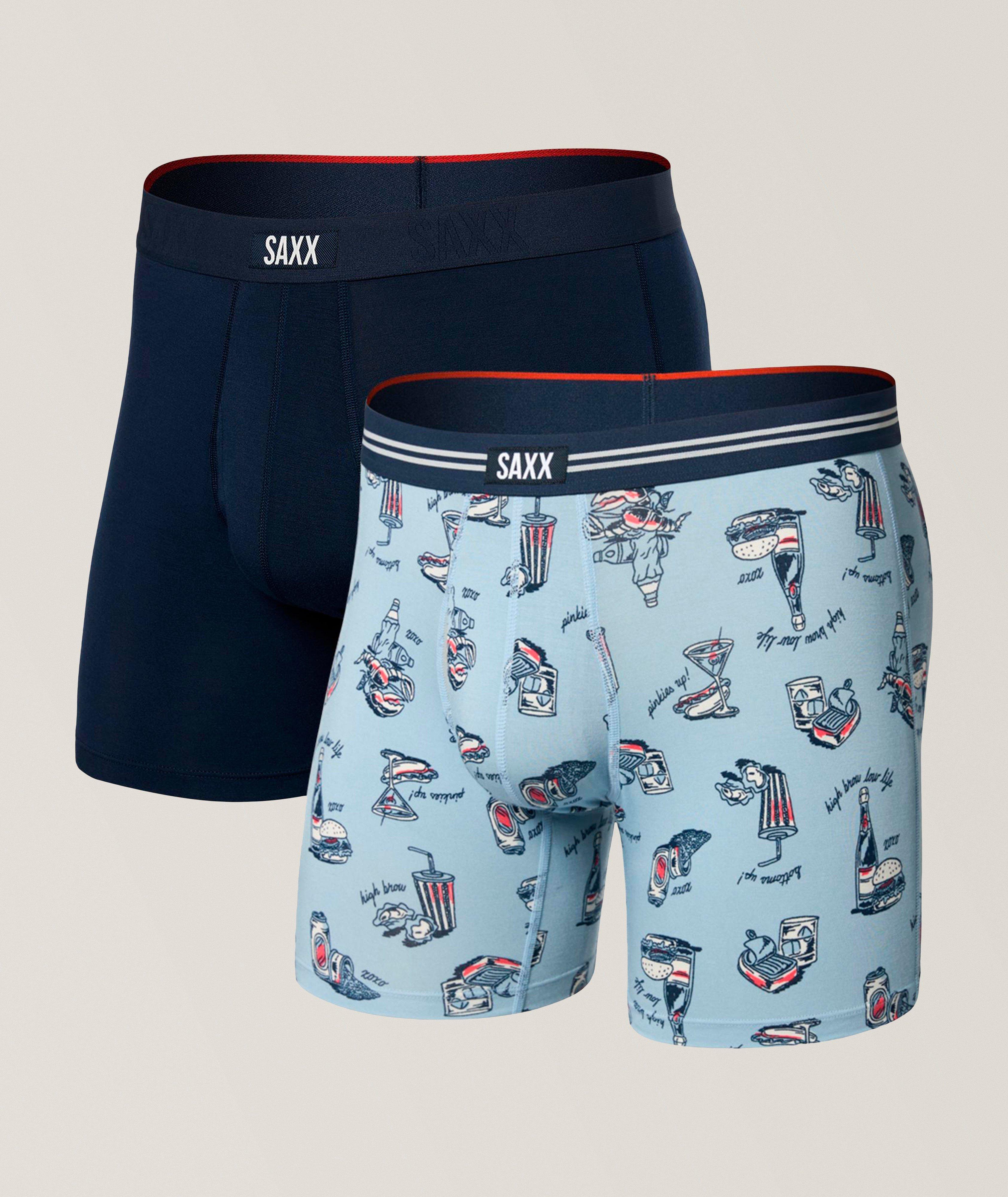 SAXX Two-Pack High Brow Low Life Boxer Briefs