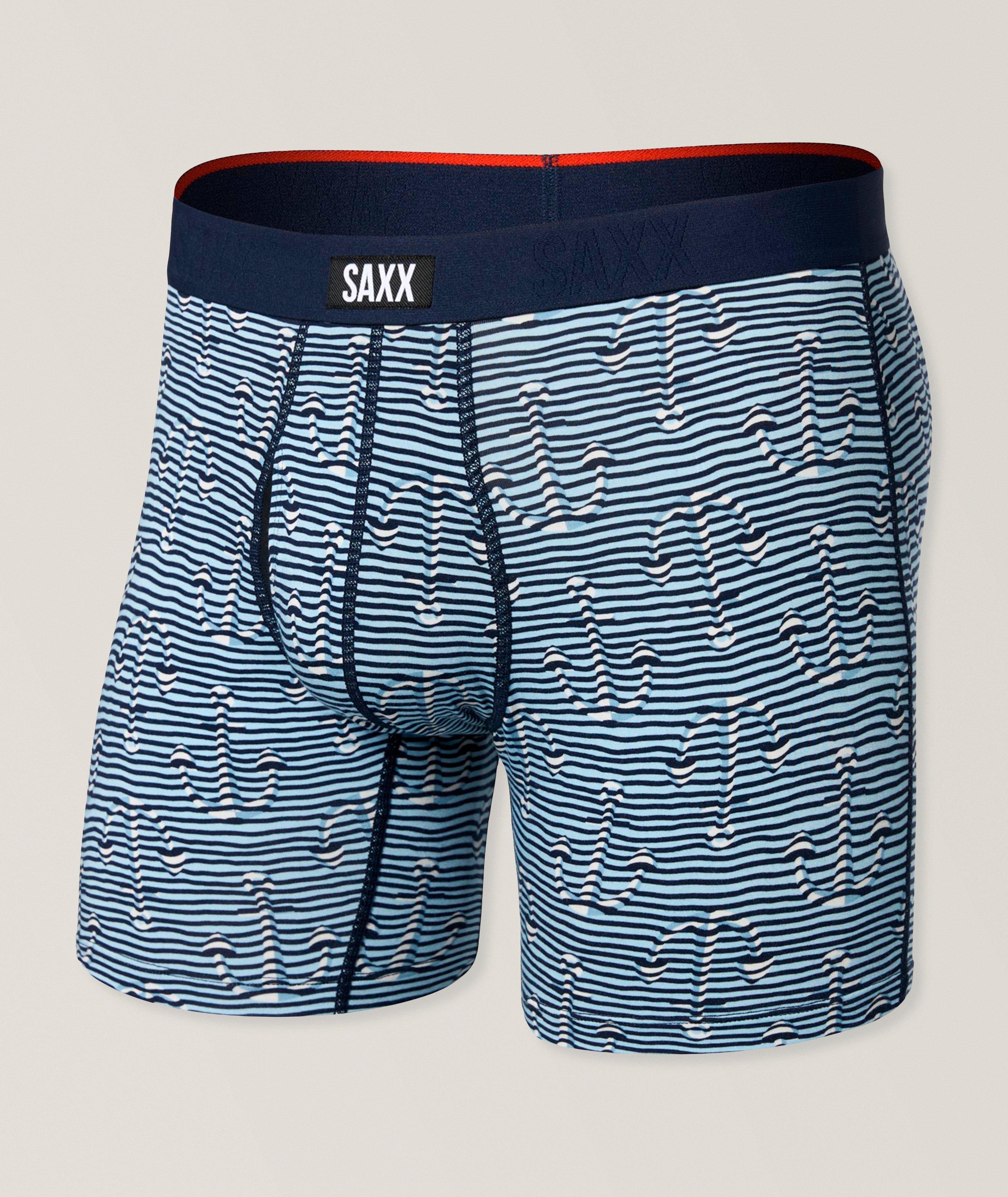 SAXX Boxers moulants à rayures et ancre Vibe Xtra