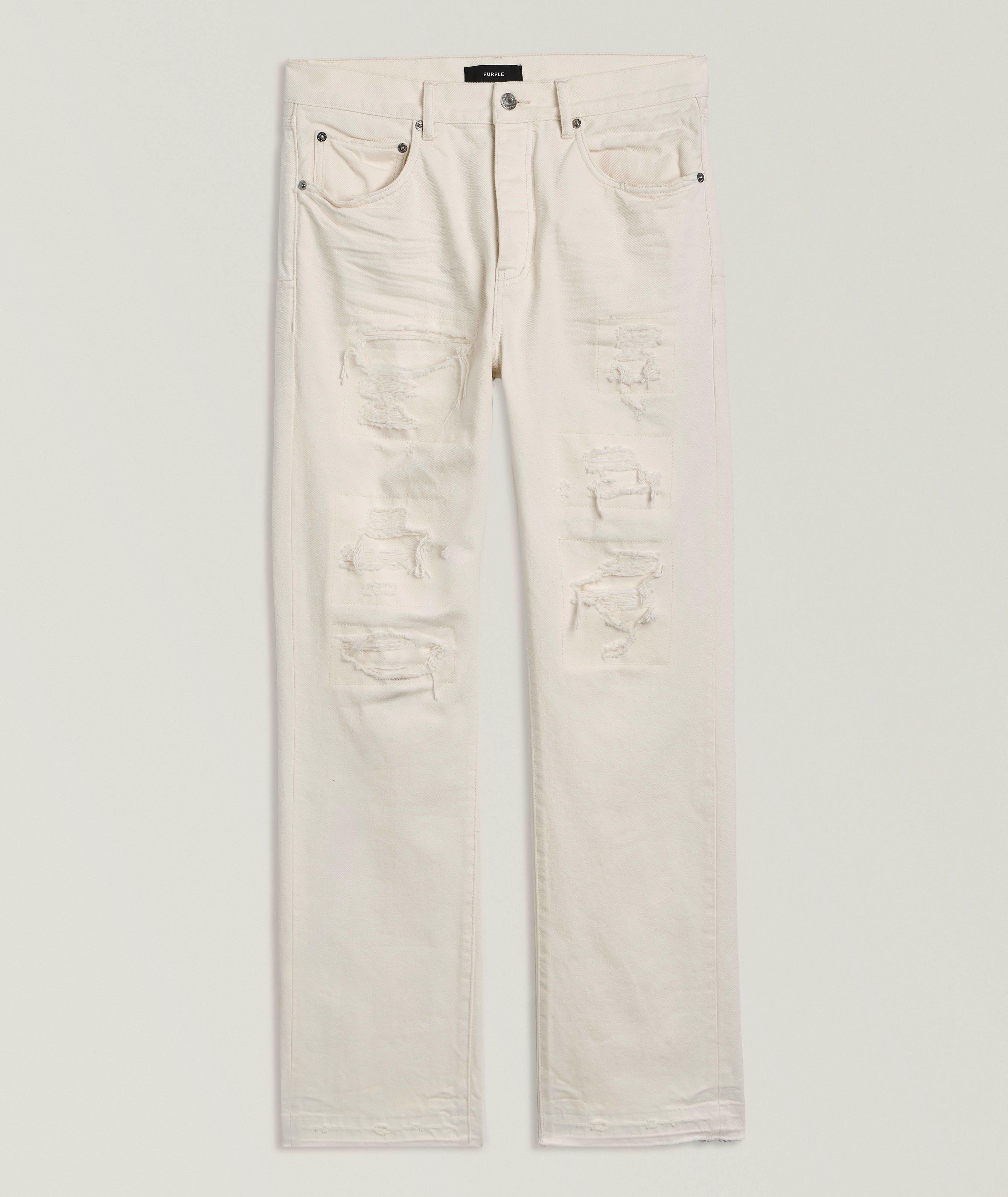 P011 Blowout Patch Straight Jeans image 0