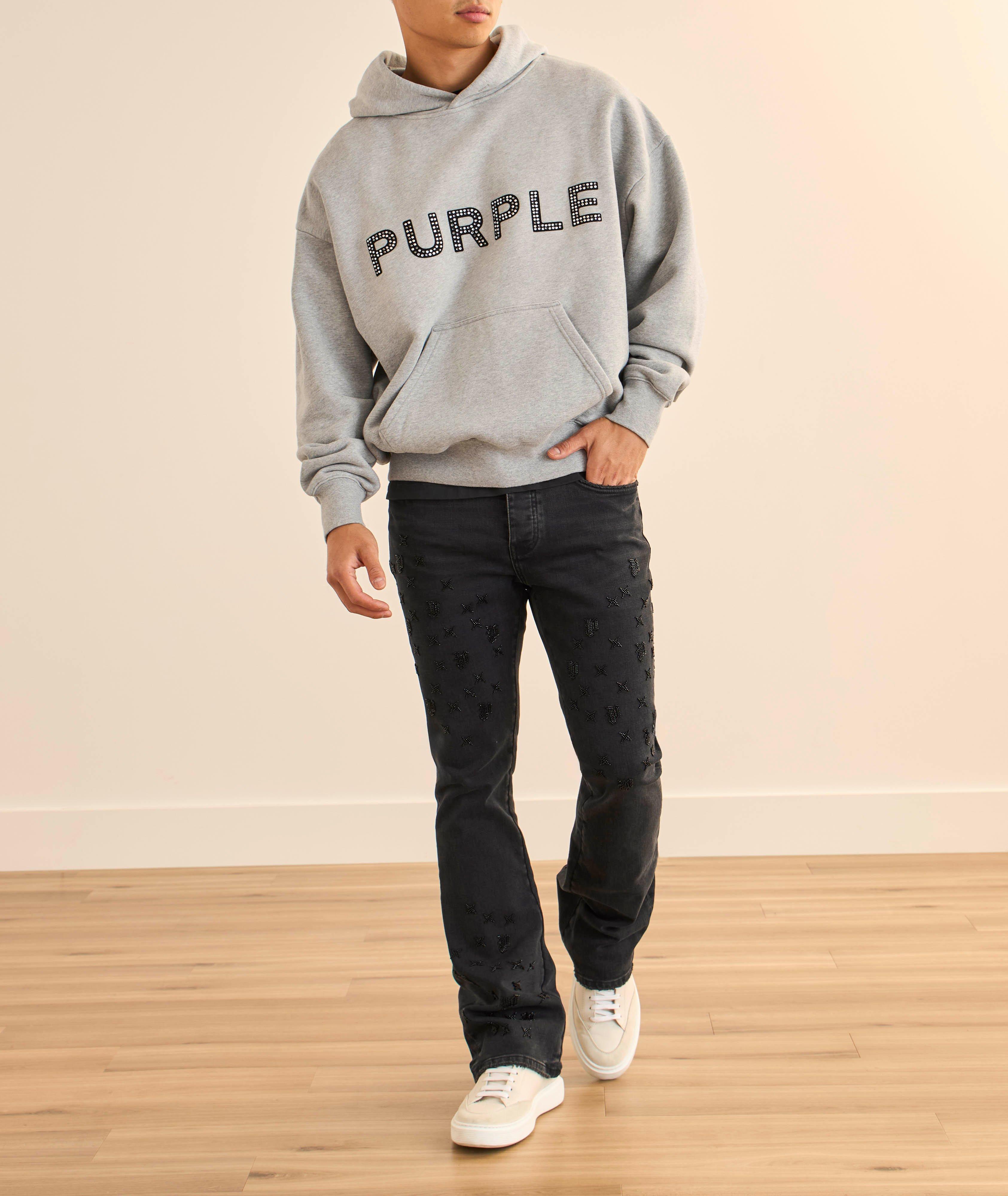 Embellished Logo Hooded Sweatshirt image 4