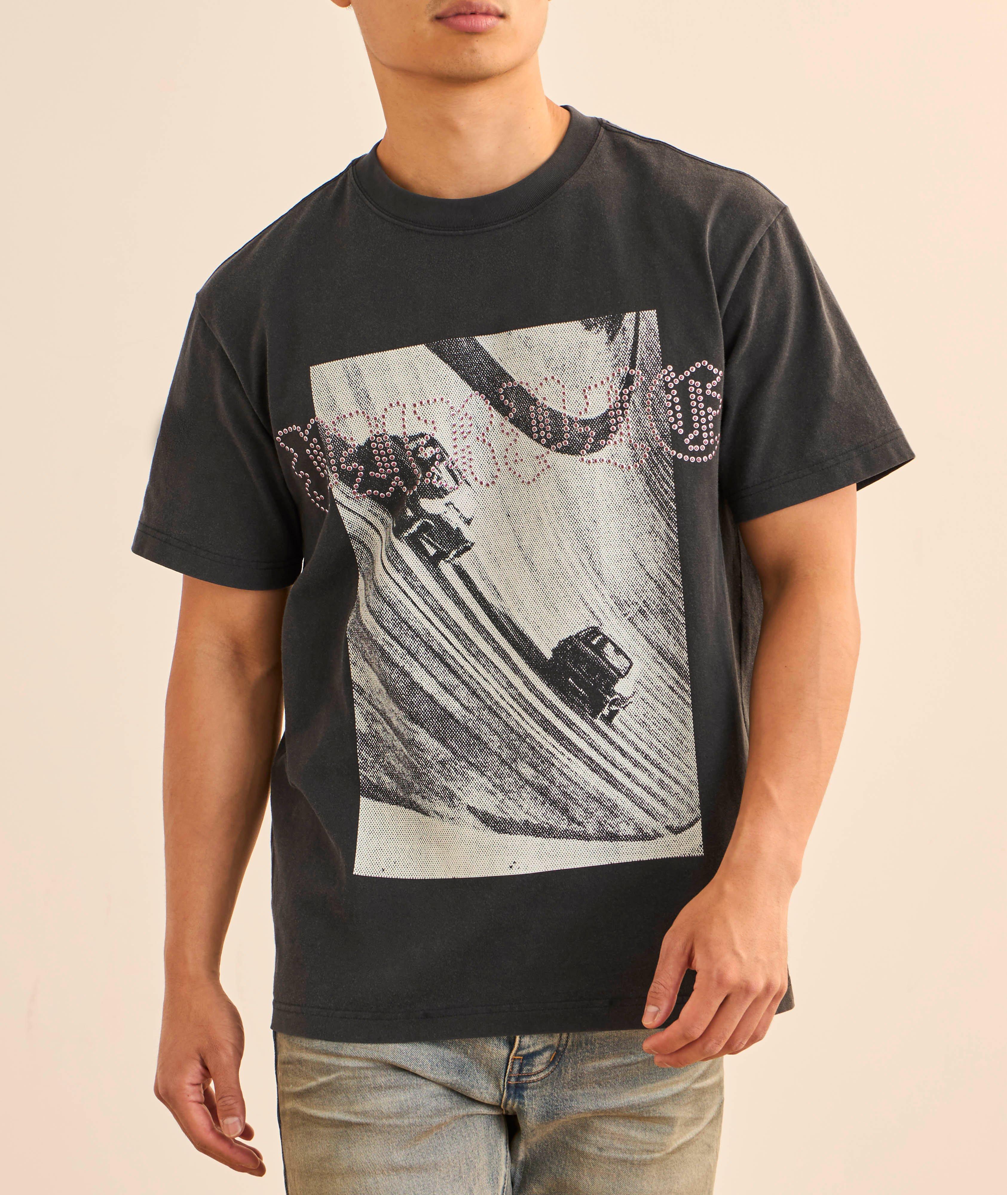 T-shirt graphique logo orné image 1