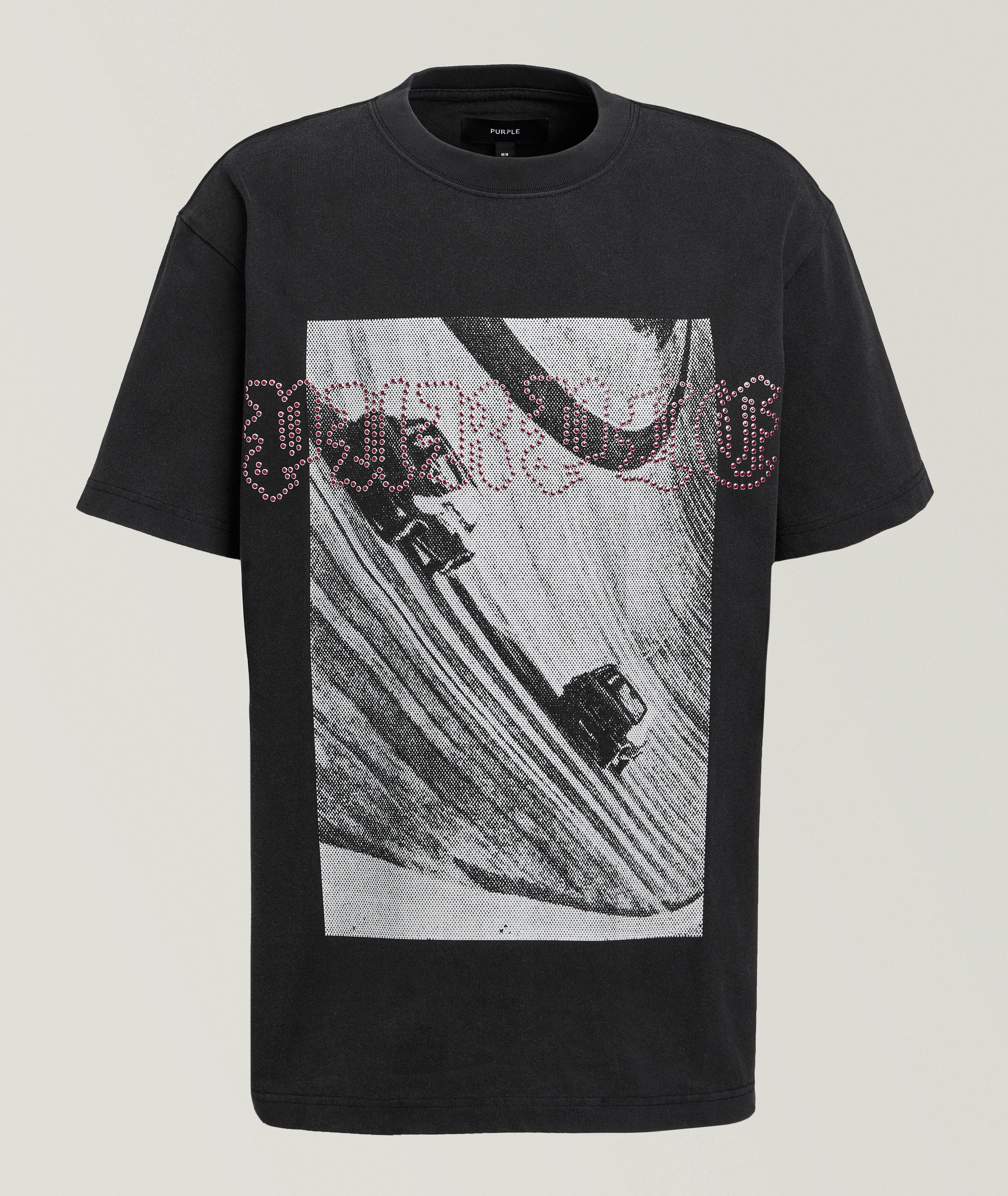 T-shirt graphique logo orné image 0