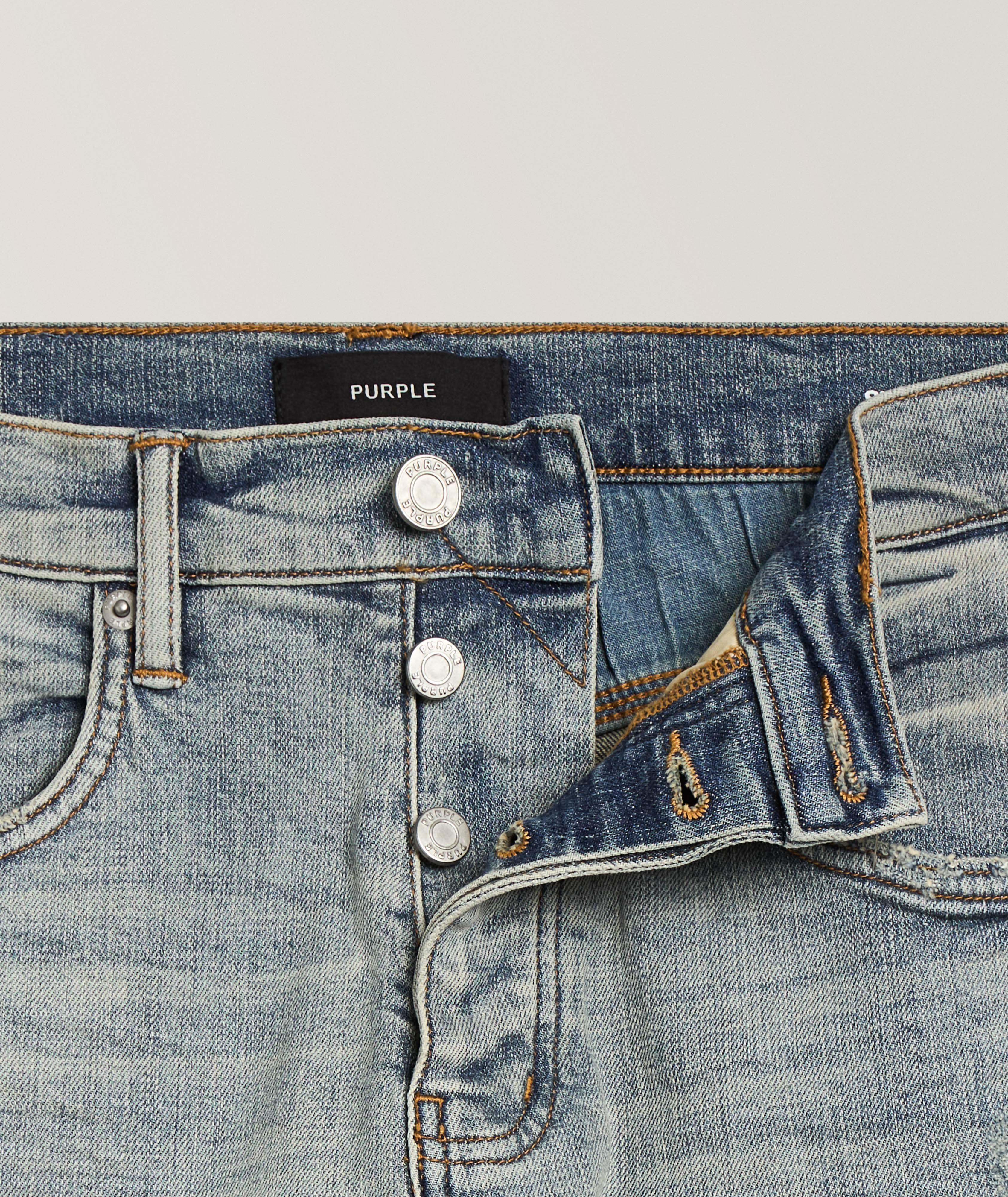 P001 Fade Down Skinny Jeans image 1