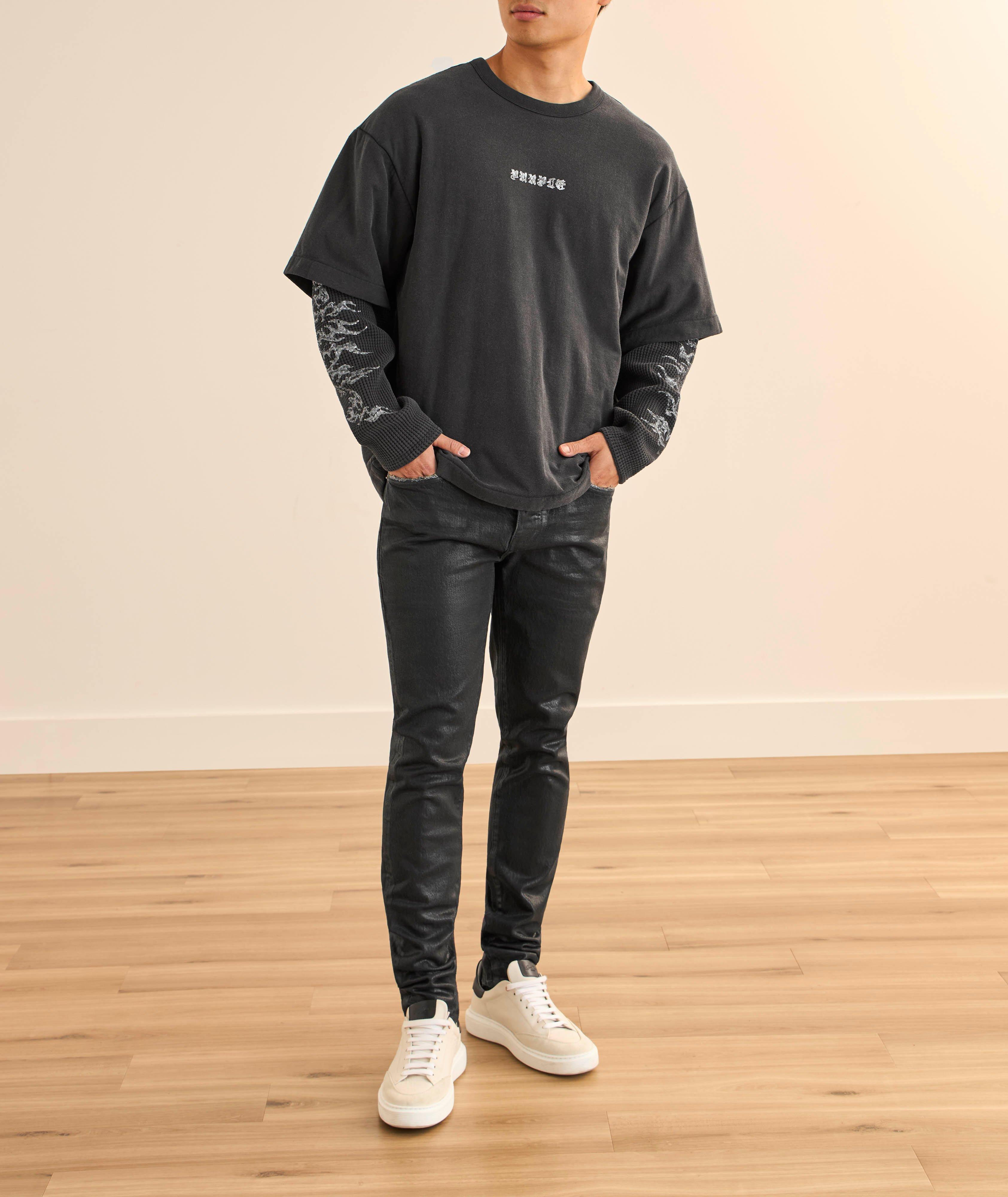 P001 Coated Skinny Jeans image 5