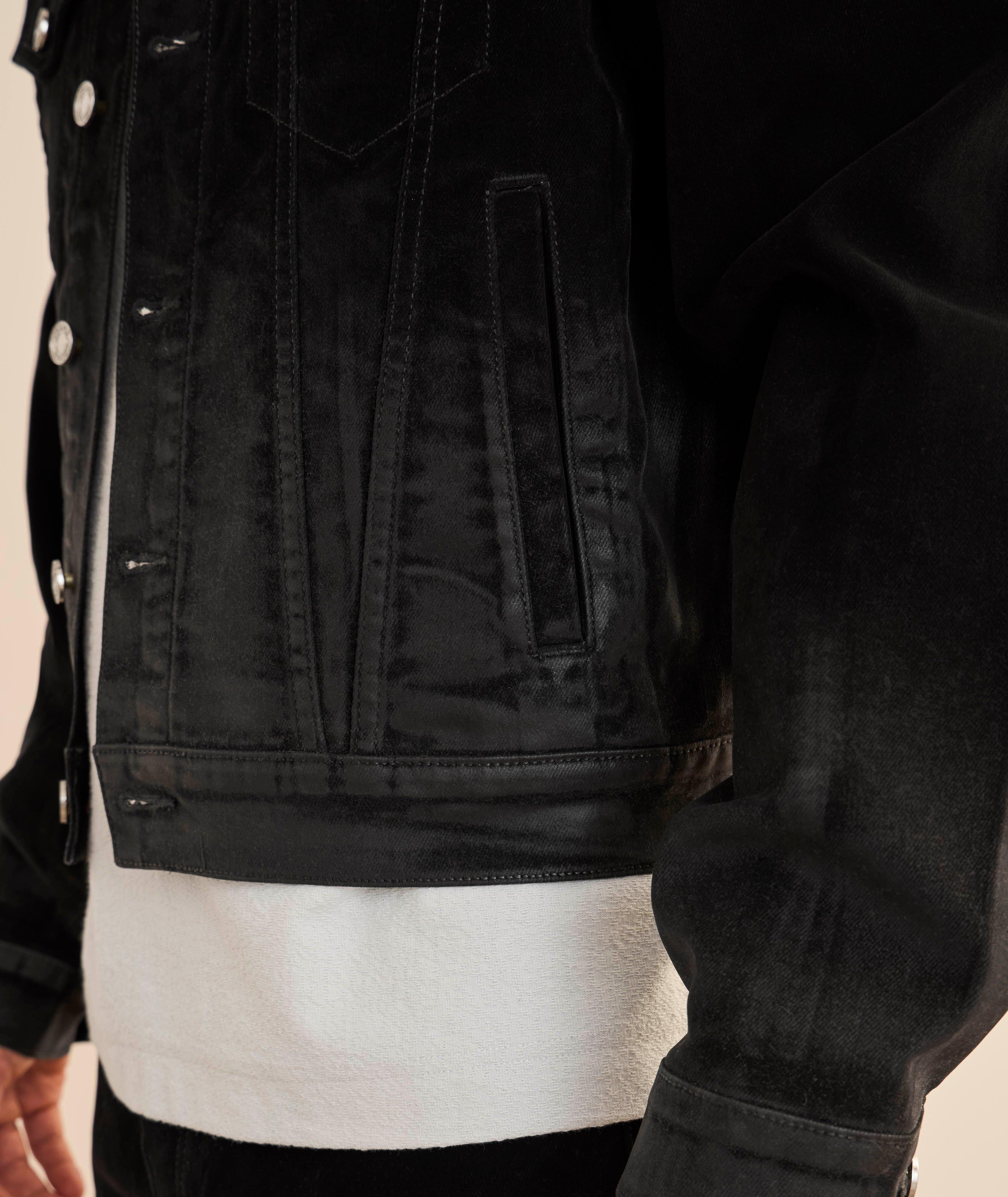 Flock Dipped Denim Jacket image 4