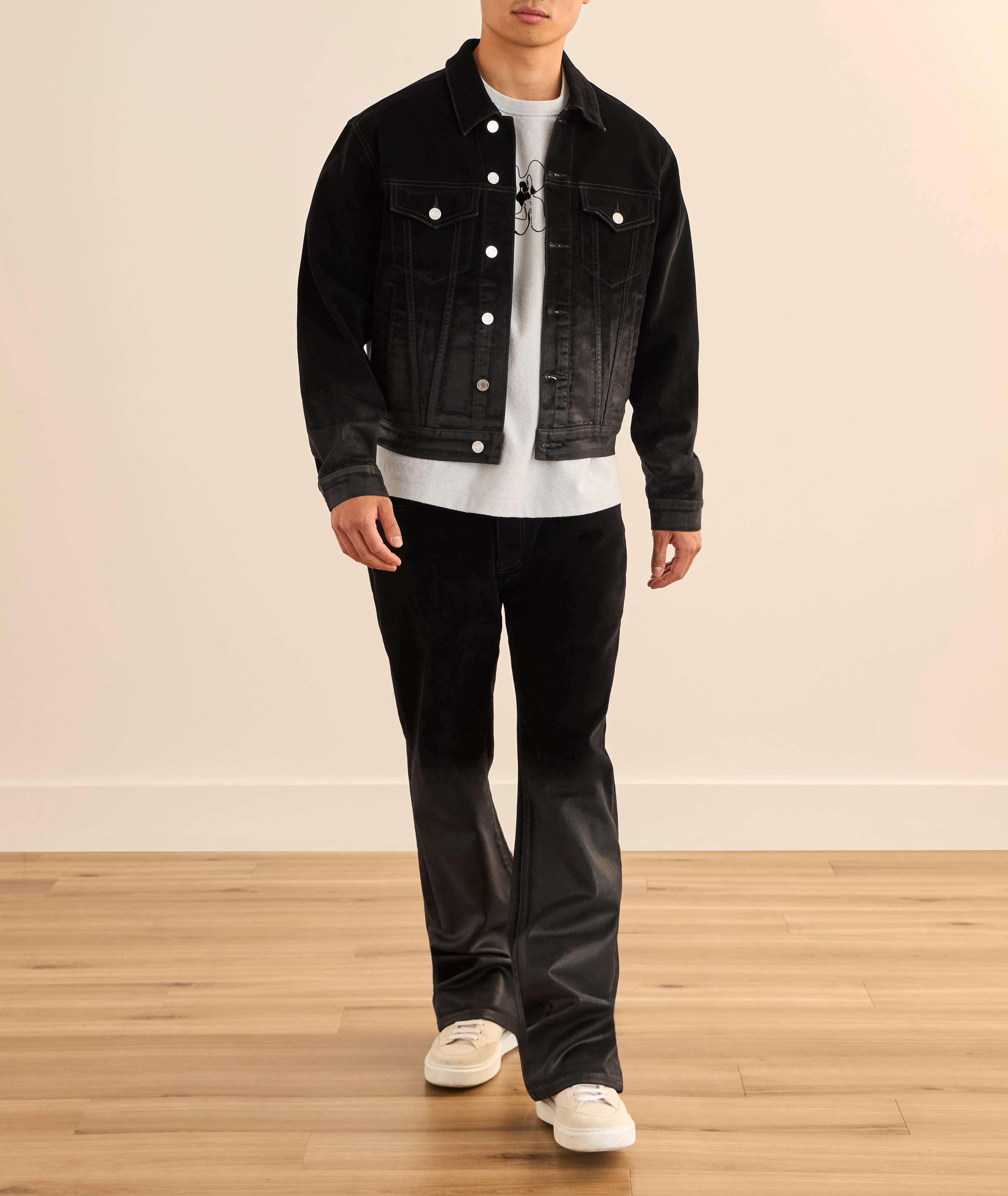 Flock Dipped Denim Jacket image 6