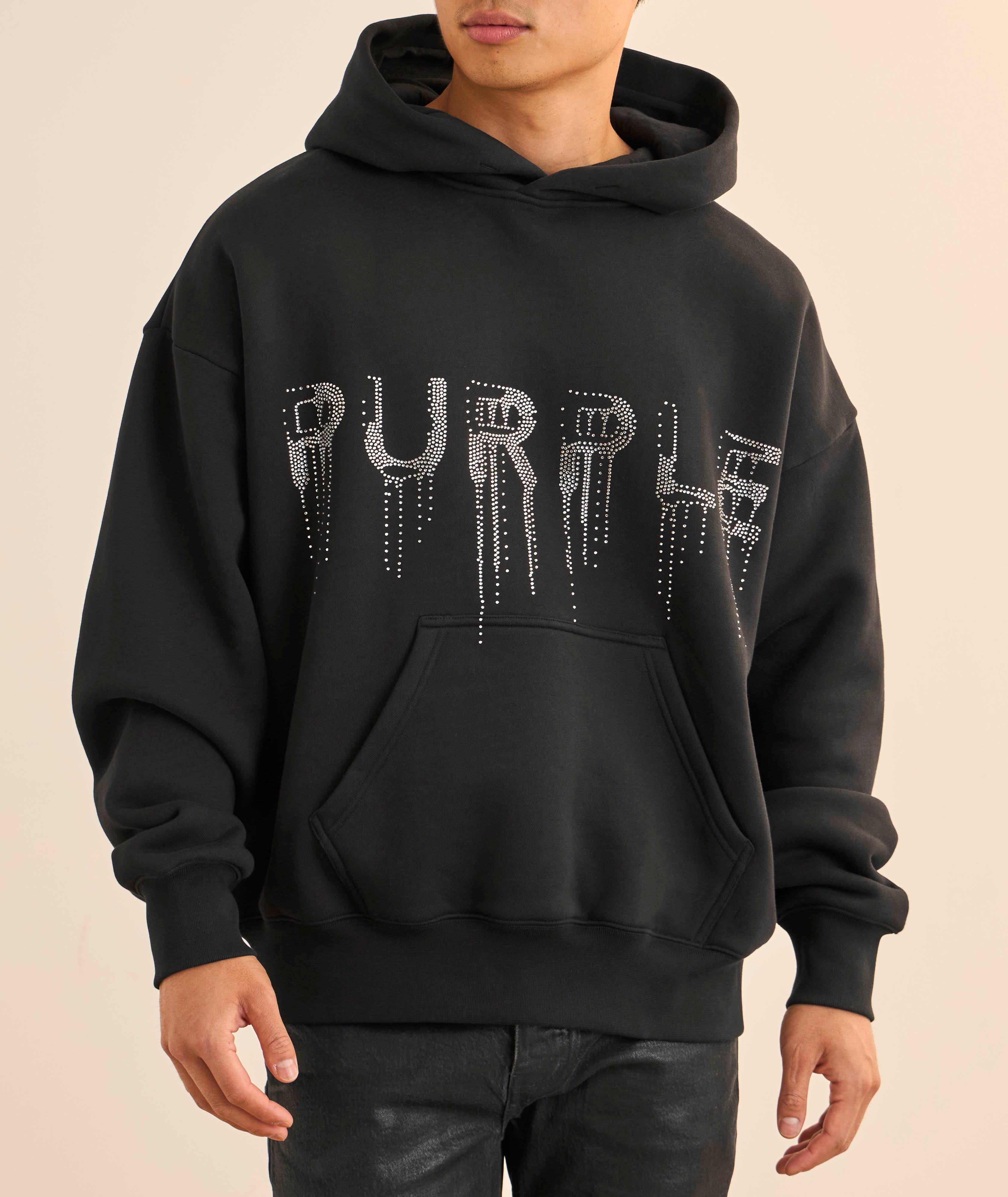 Embellished Drip Logo Hooded Sweatshirt image 1