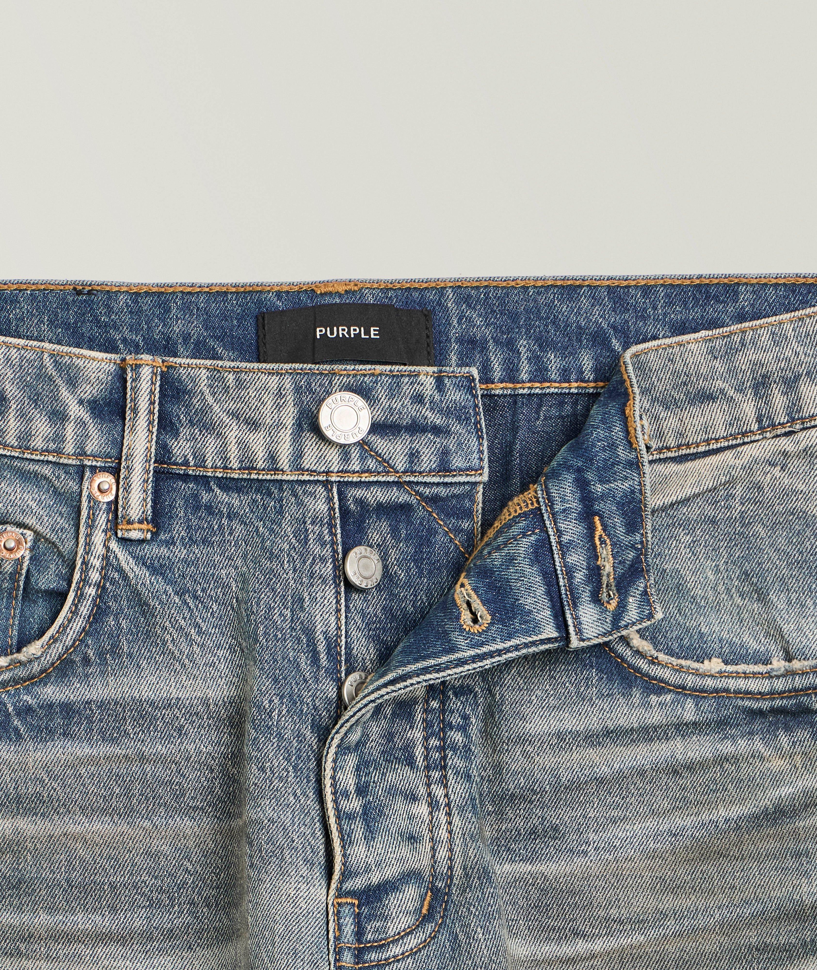 P005 Light Dirty Straight Jeans image 5