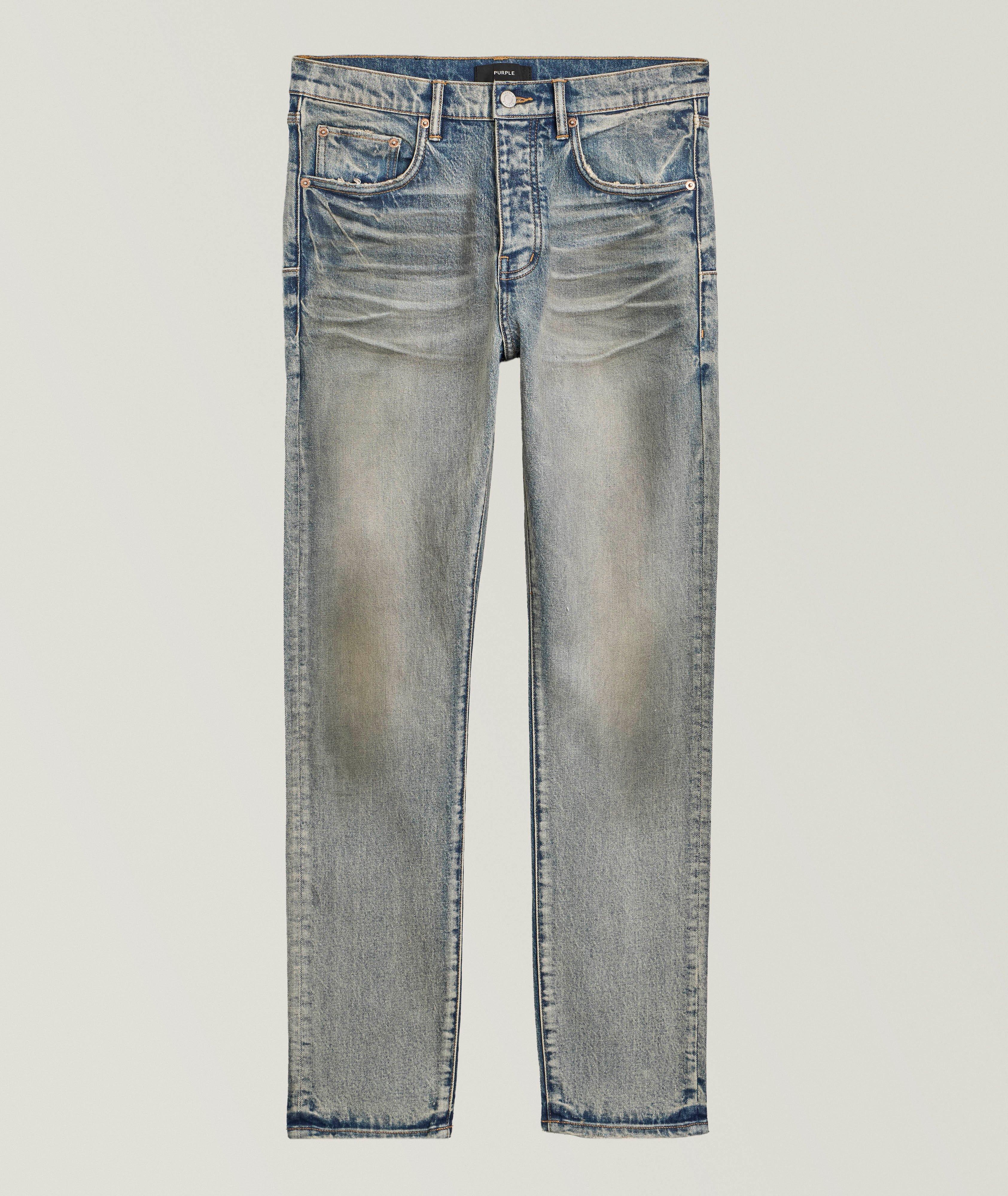 P005 Light Dirty Straight Jeans image 0