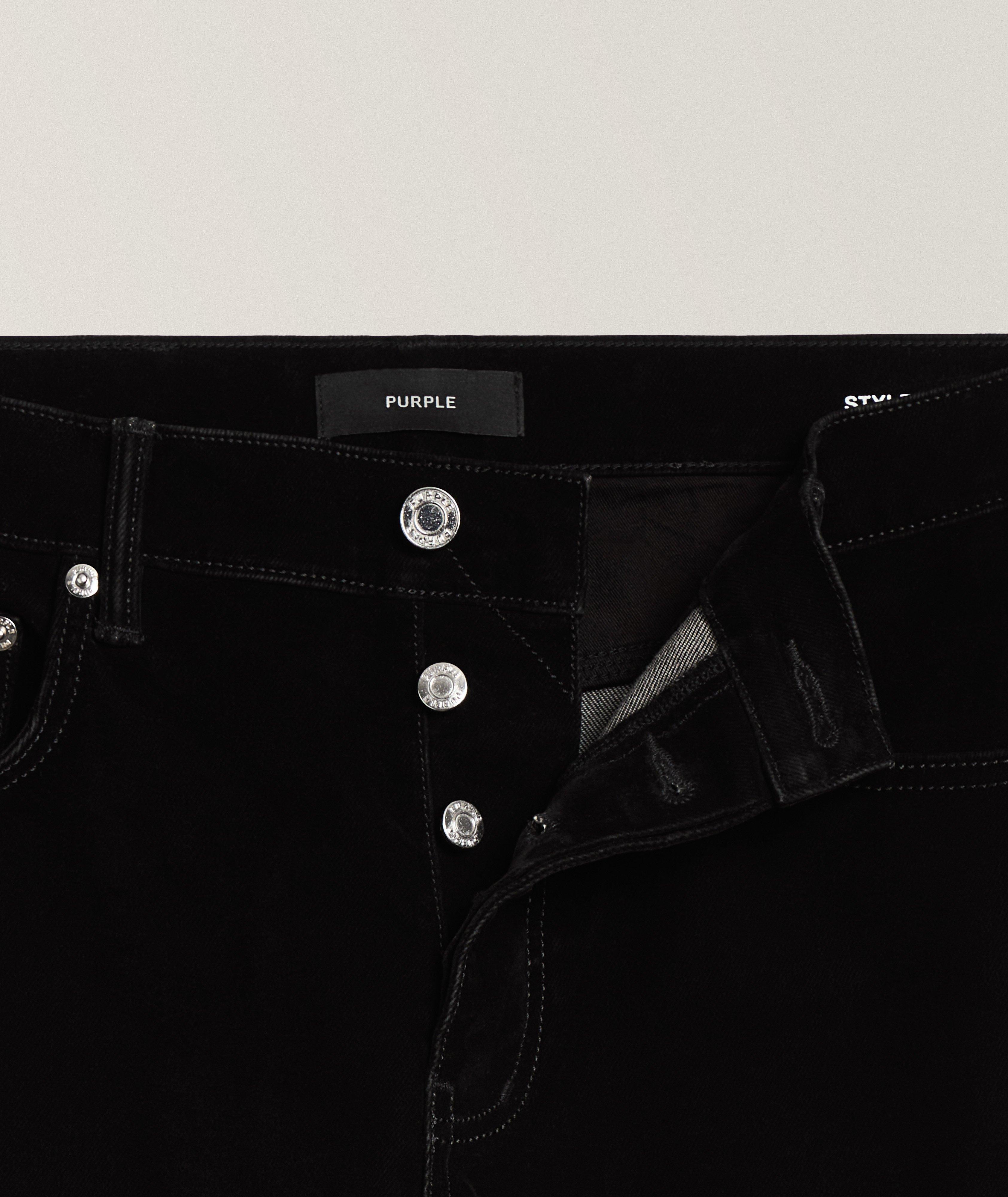 Jean floqué plongé bootcut P026 image 5