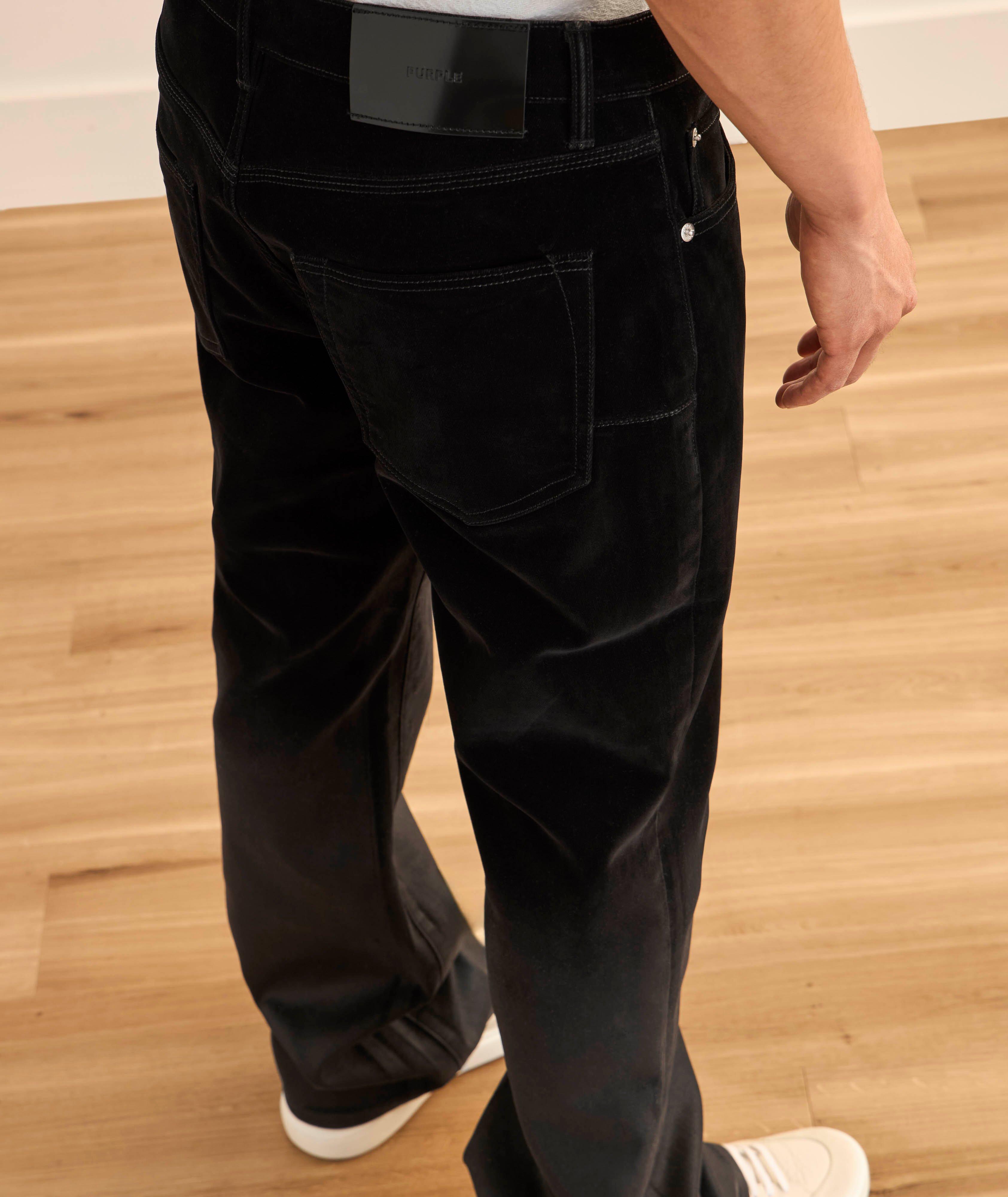 Jean floqué plongé bootcut P026 image 3