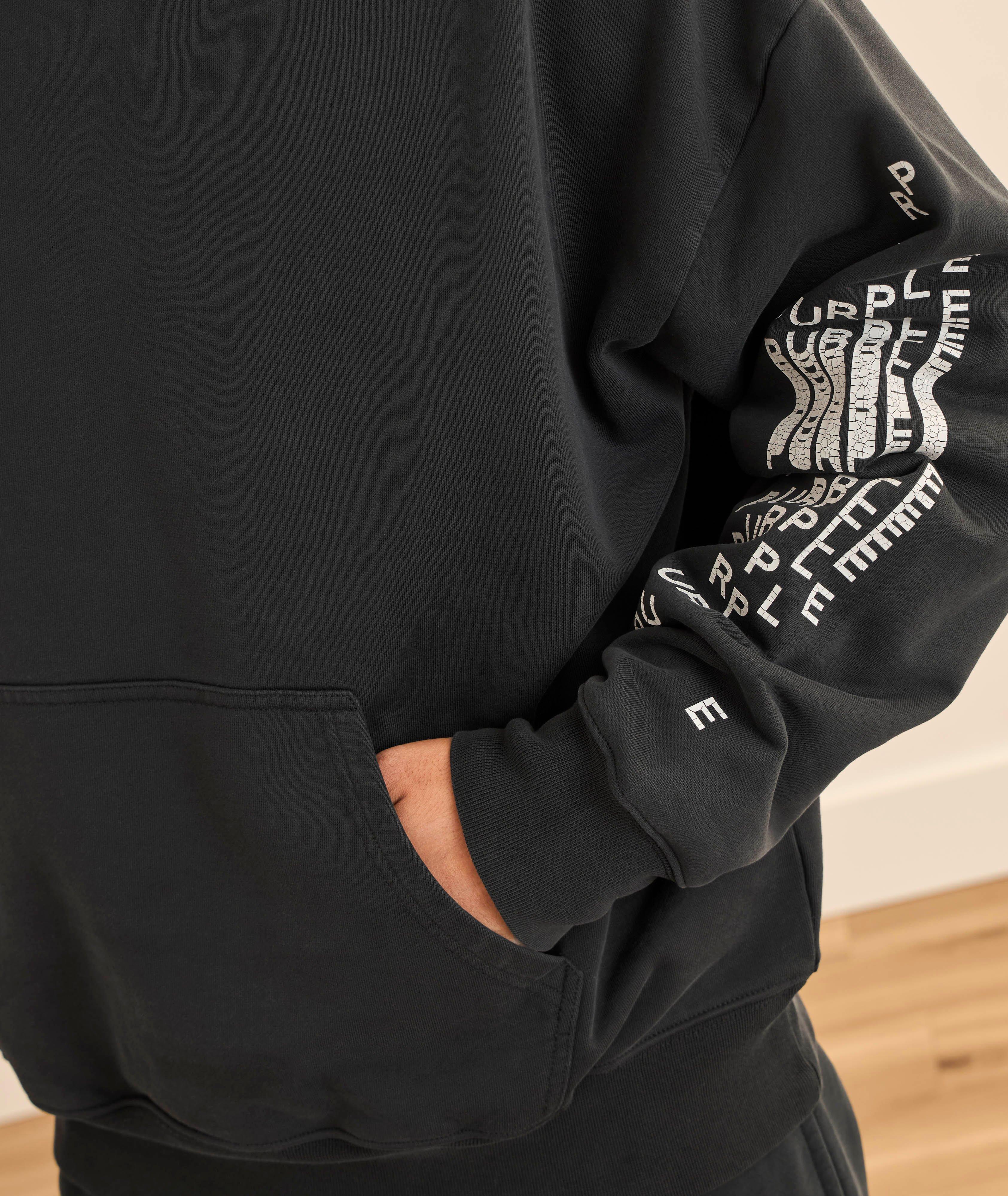 Sweat à capuche logo craquelé image 3