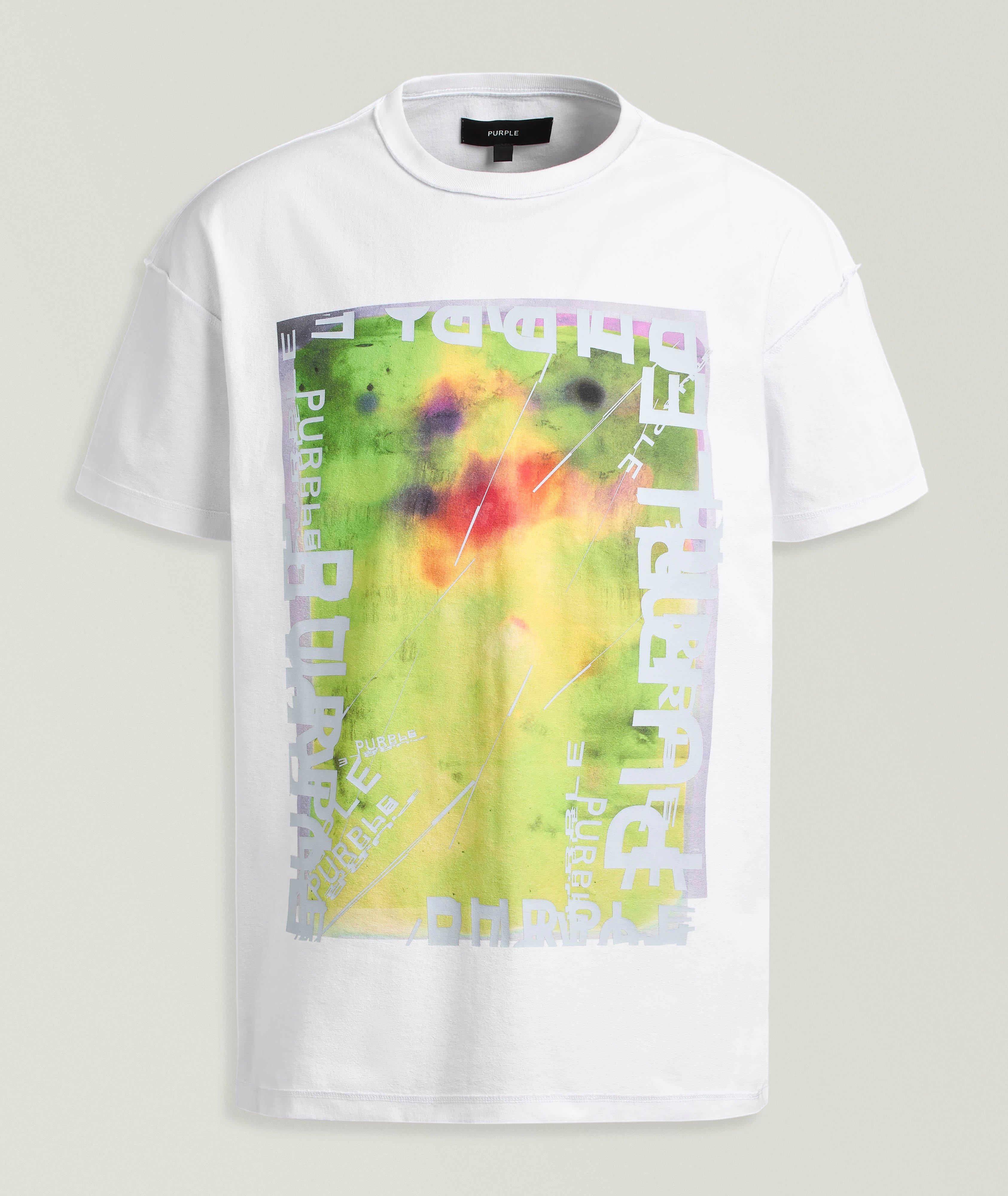 Purple Brand T-shirt coton imprimé graphique Gateway