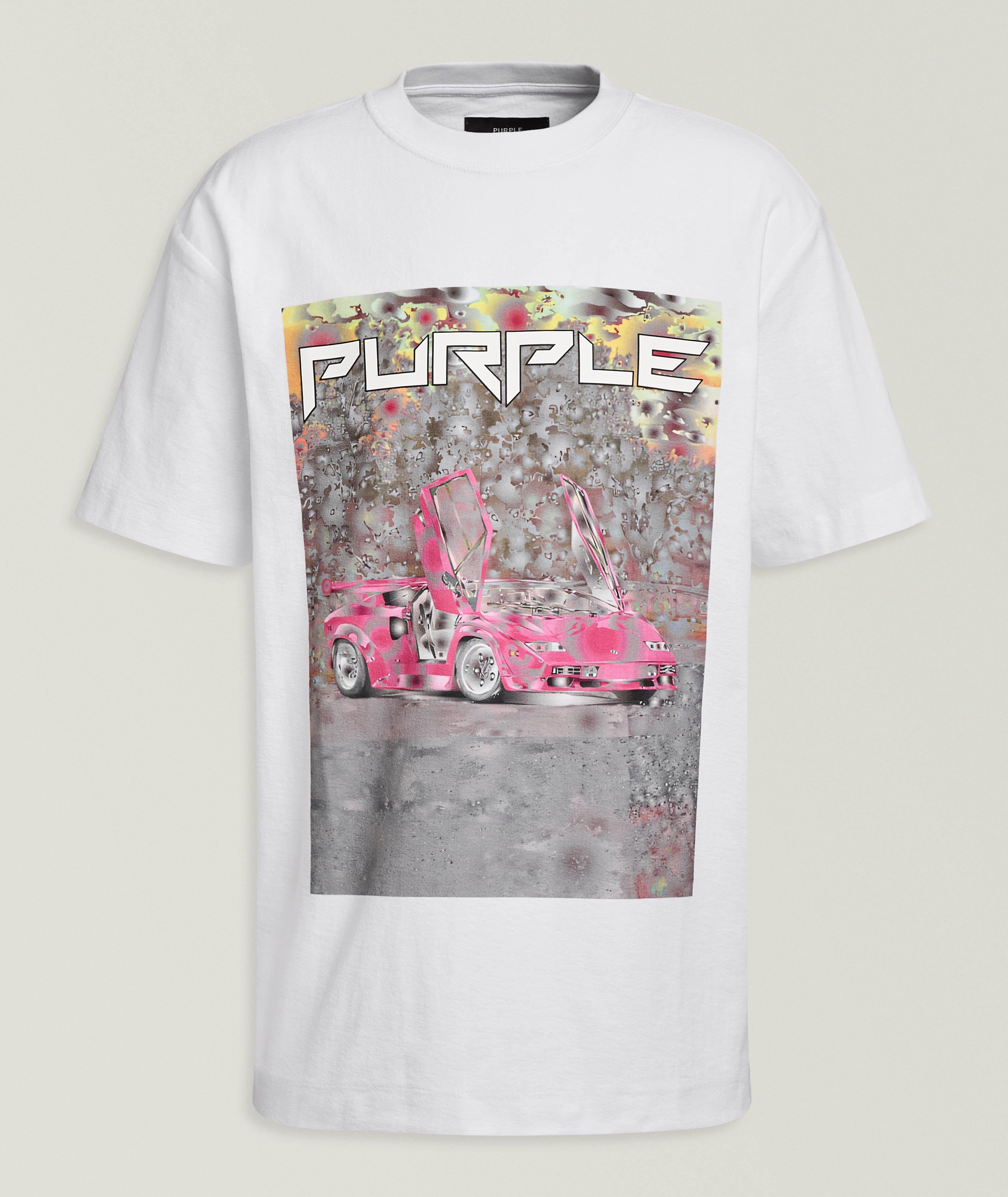 Purple Brand Ditched Graphic Print Cotton T-Shirt | T-Shirts