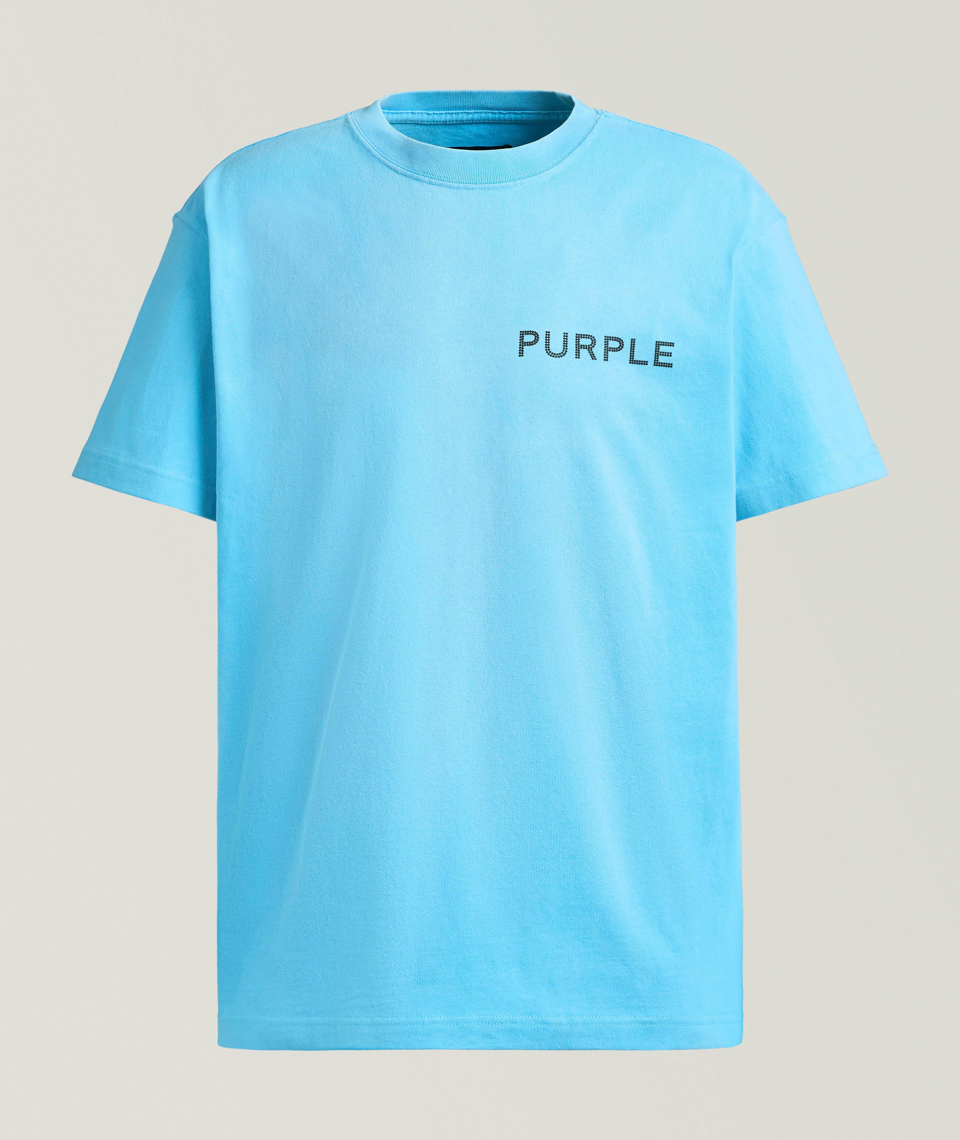 Purple Brand T-shirt coton logo copie Wordmark