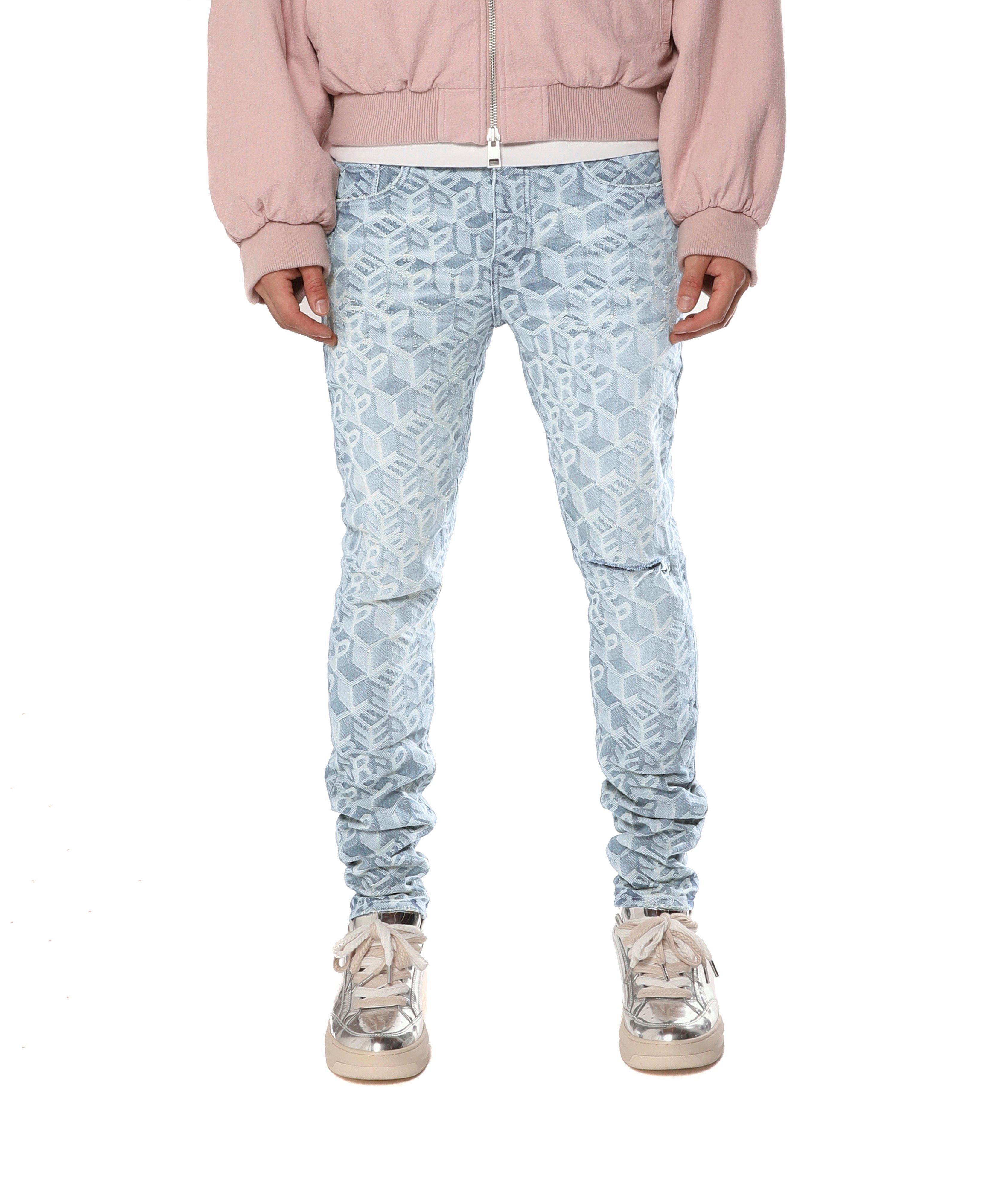 Purple Brand P001 Jacquard Monogram Skinny Jeans | Jeans | Harry Rosen