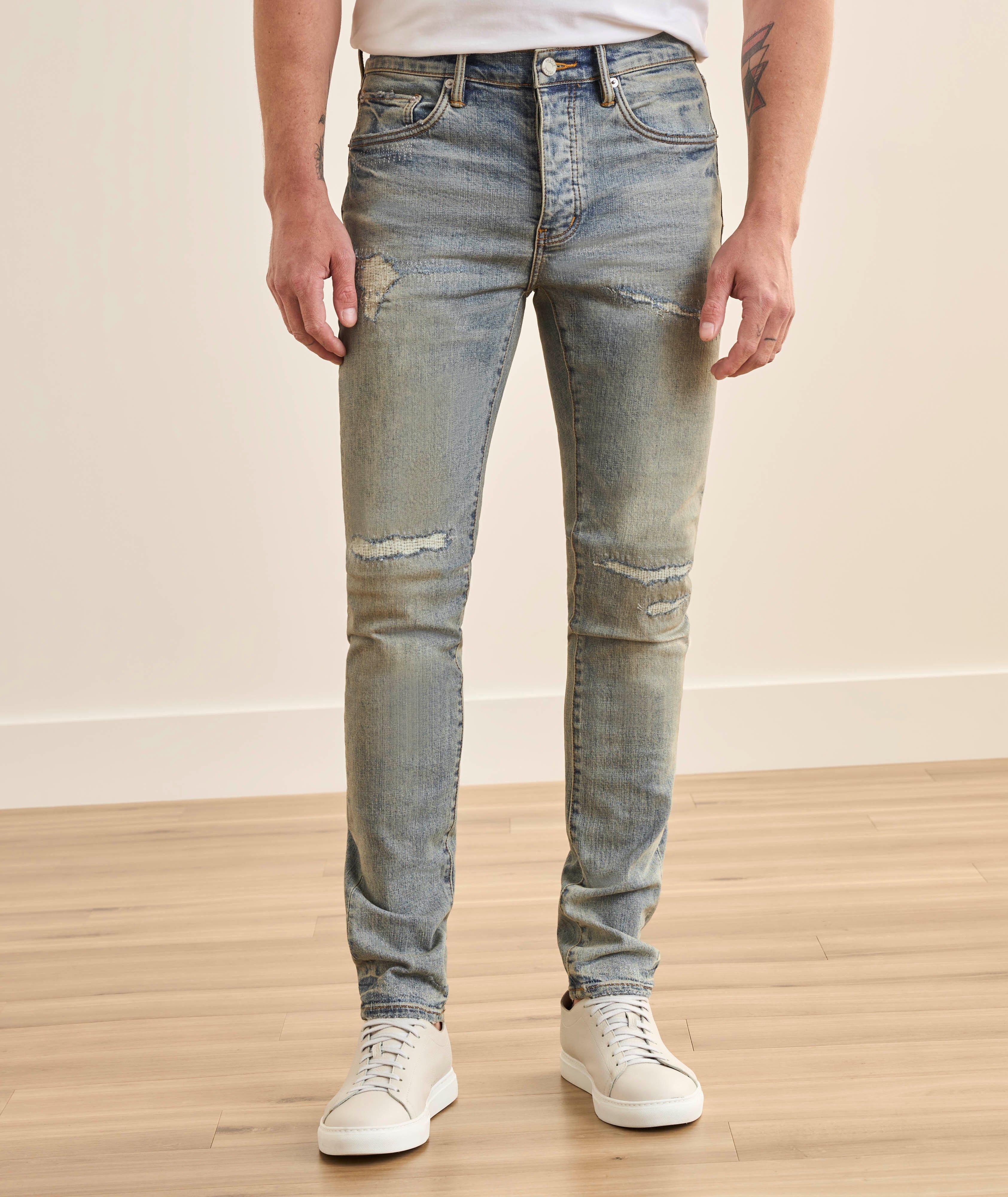 P001 Distressed Vintage Skinny Jeans image 1
