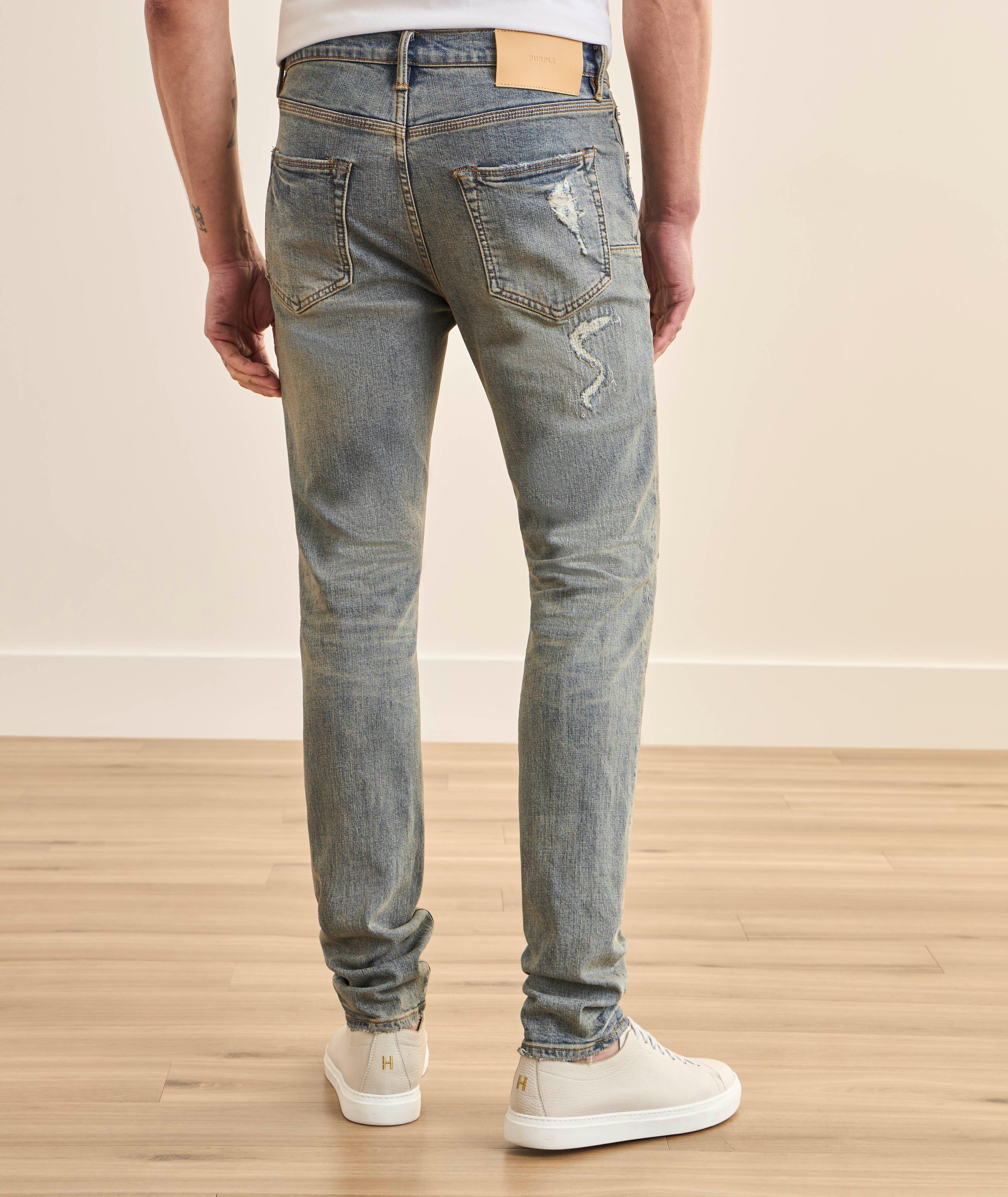 P001 Distressed Vintage Skinny Jeans image 2