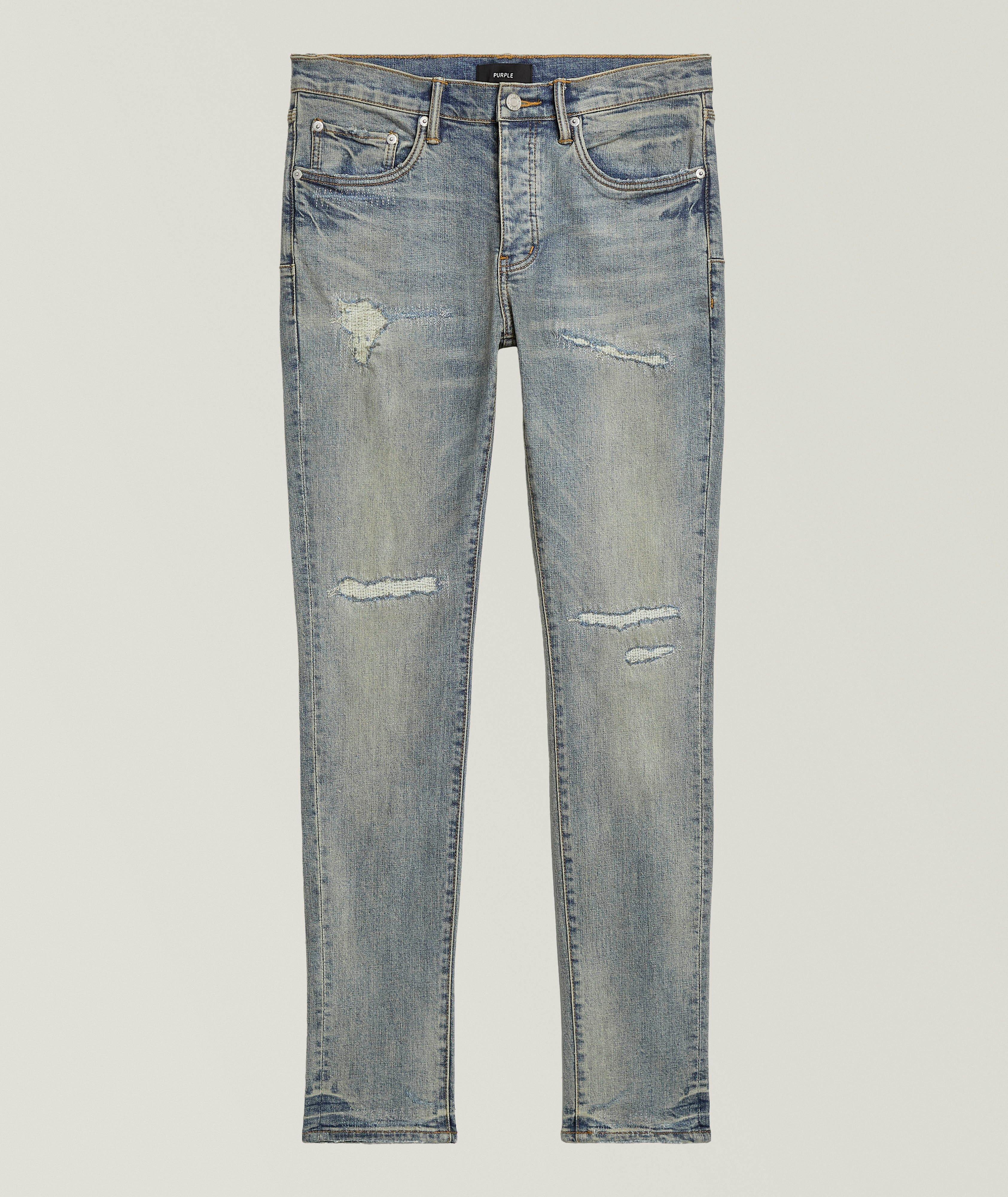 P001 Distressed Vintage Skinny Jeans image 0