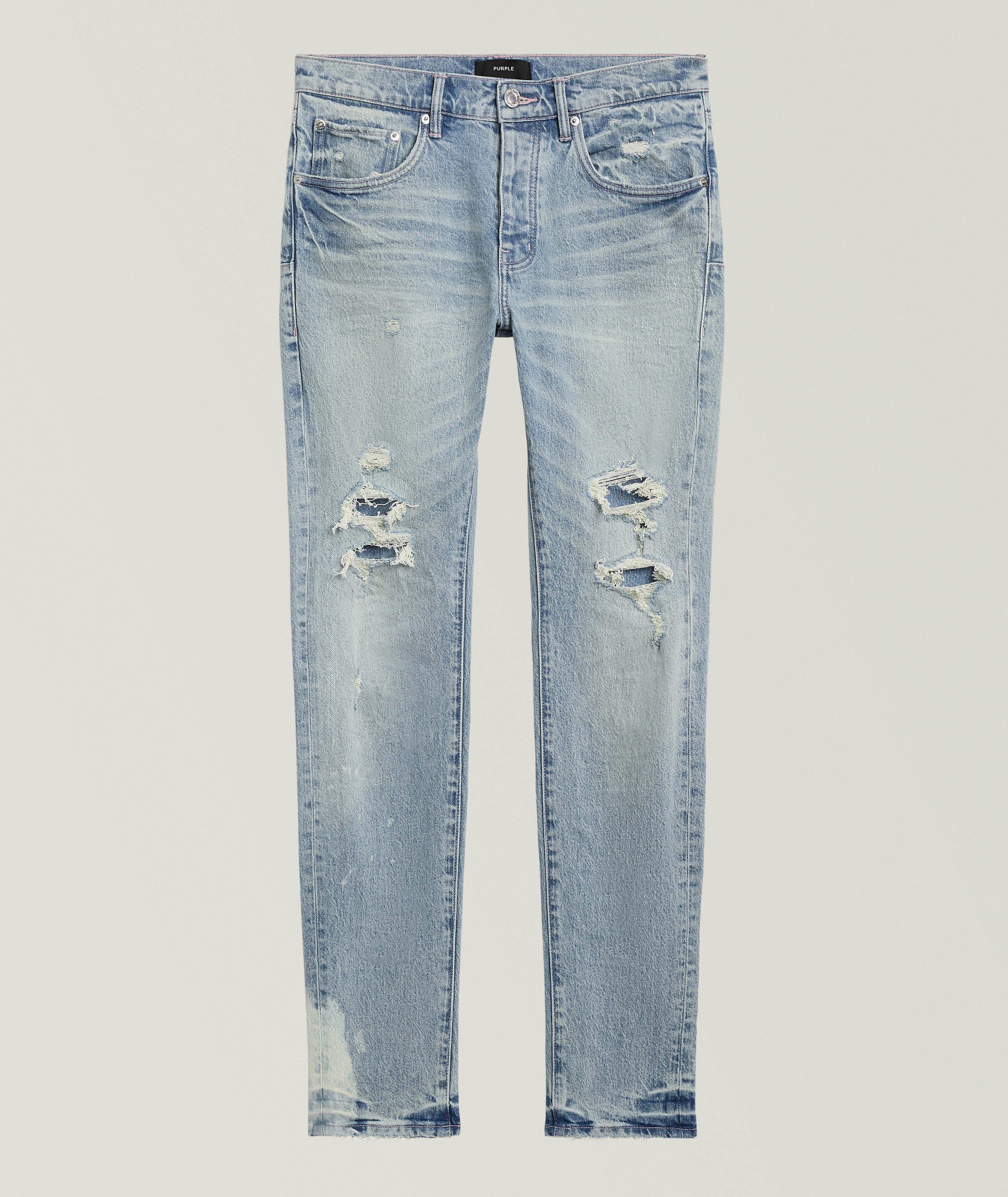 P001 Repairs Stretch-Cotton Skinny Jeans image 0