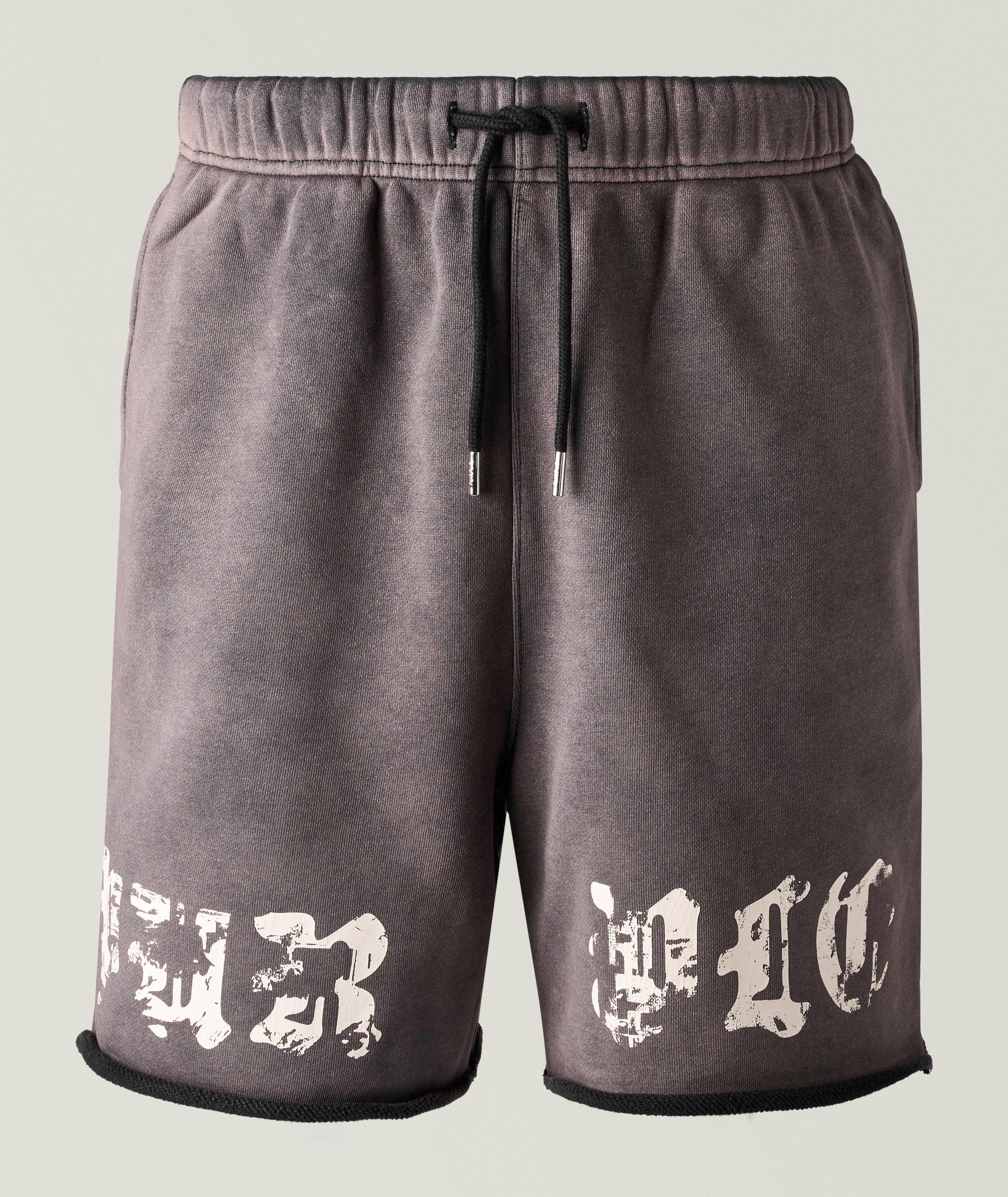 Purple Brand Worn Gothic Cotton Shorts